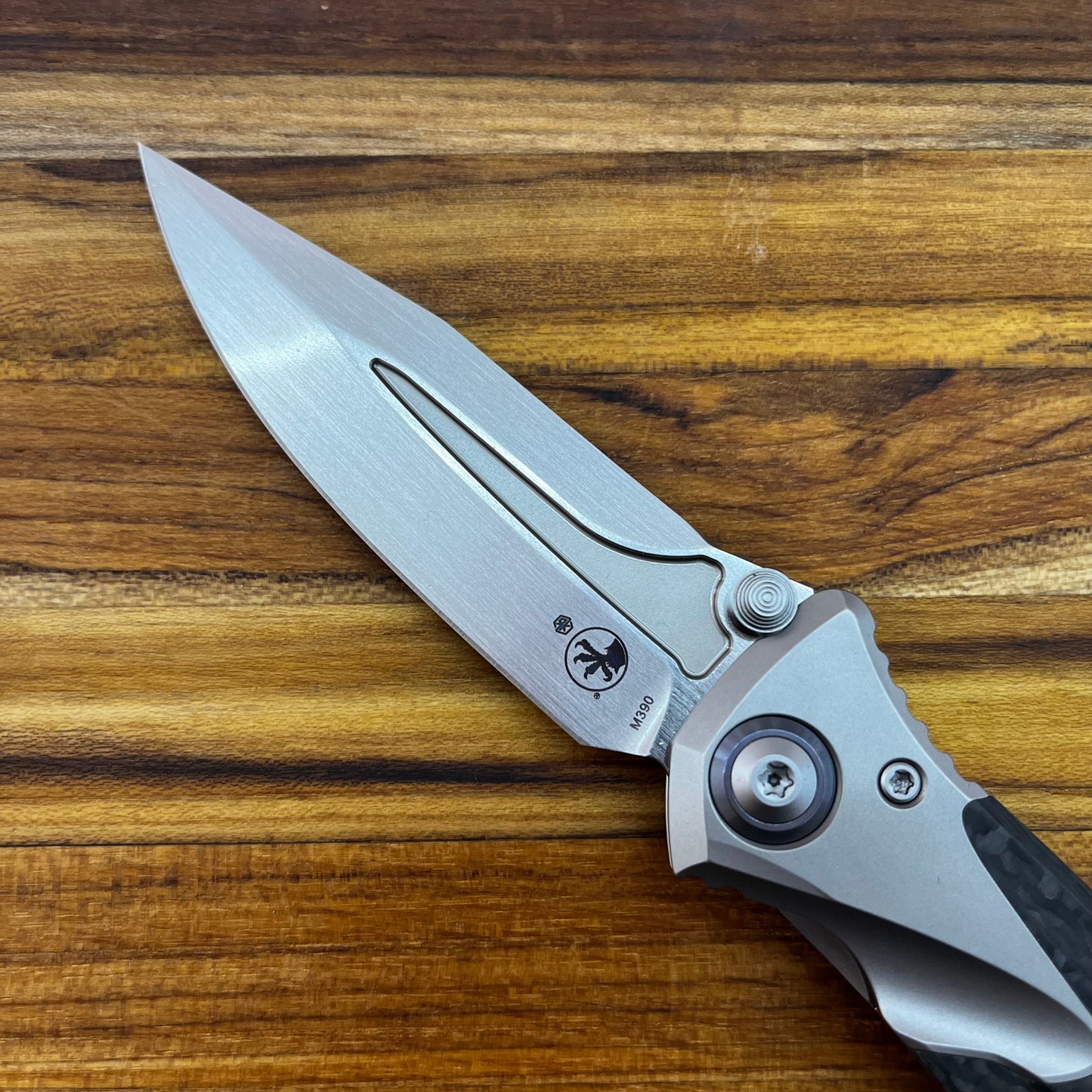 Microtech Socom Bravo Mini 3.5" Folding Knife w/ Ti Pivot & Titanium/Carbon Fiber Handle