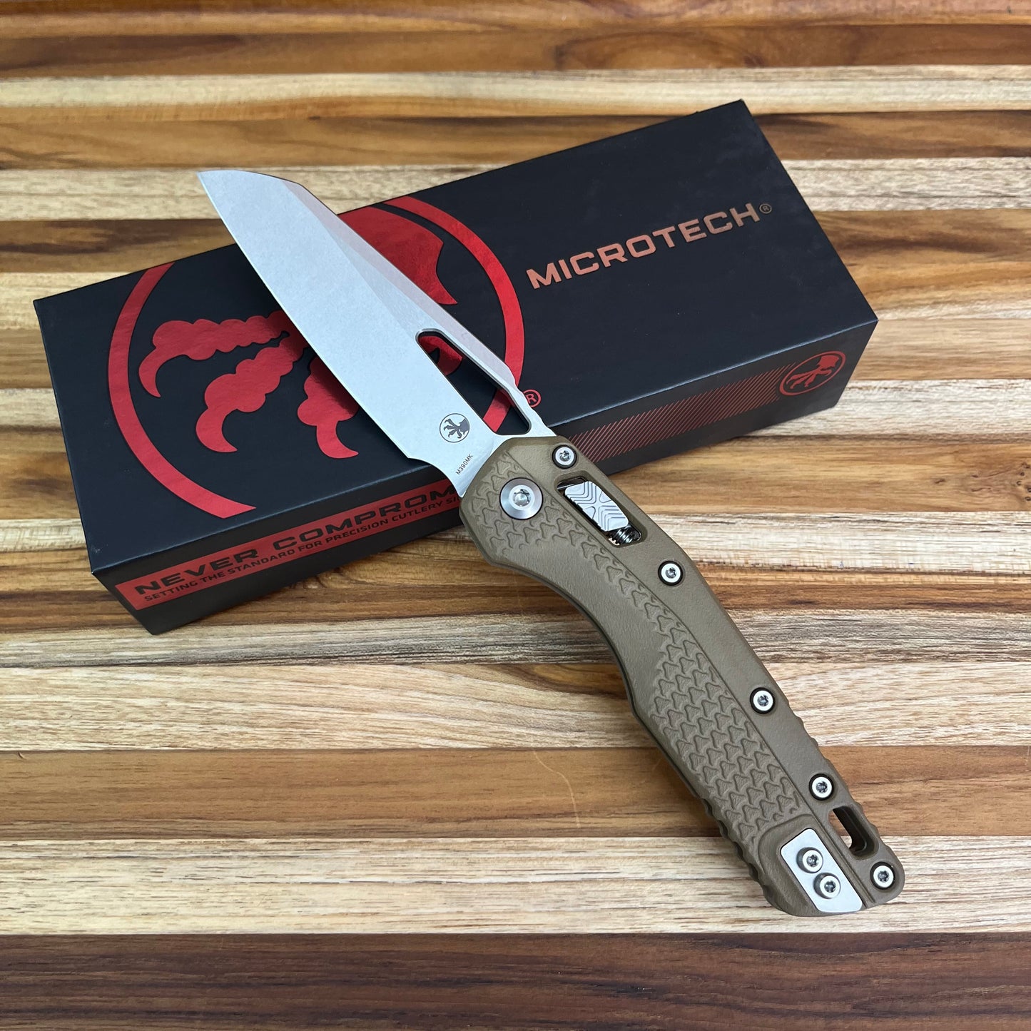 Microtech MSI 3.5" Folding Knife w/ RAM-LOK & Dark Earth Polymer