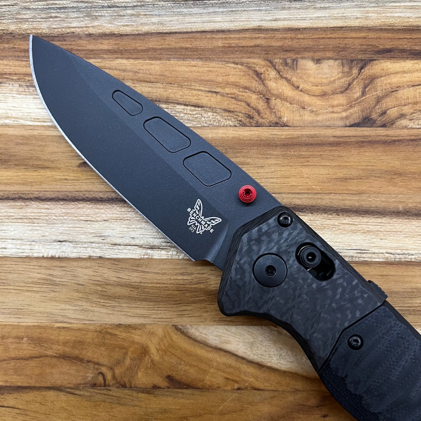 Benchmade PSK 3.5" Folding Knife w/ Carbon Fiber & Black G10 Handle