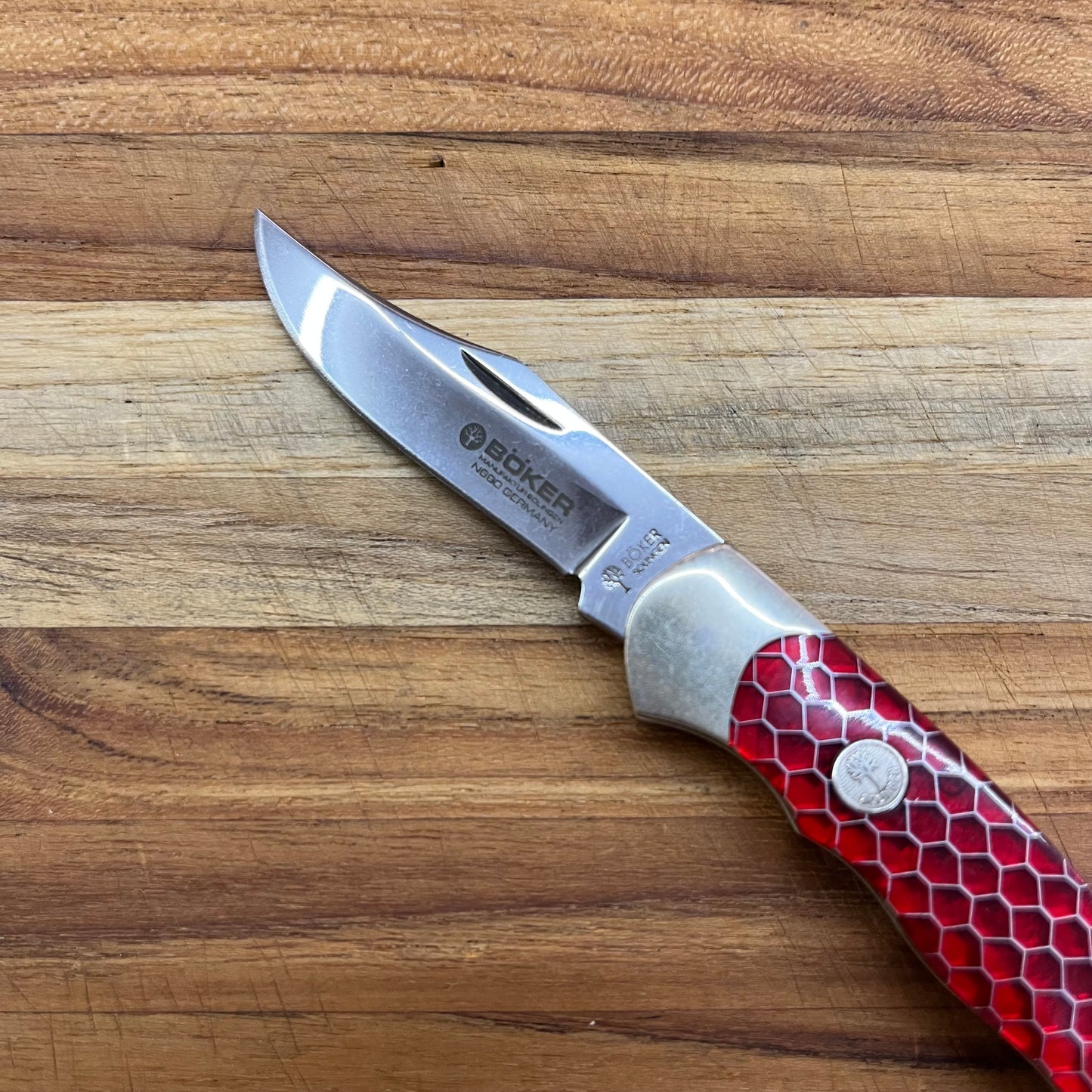 Boker Boyscout 3" Red Honeycomb