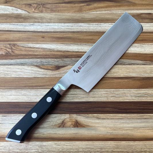 Mcusta Zanmai Classic Damascus Pakka 165mm (6.5") Nakiri