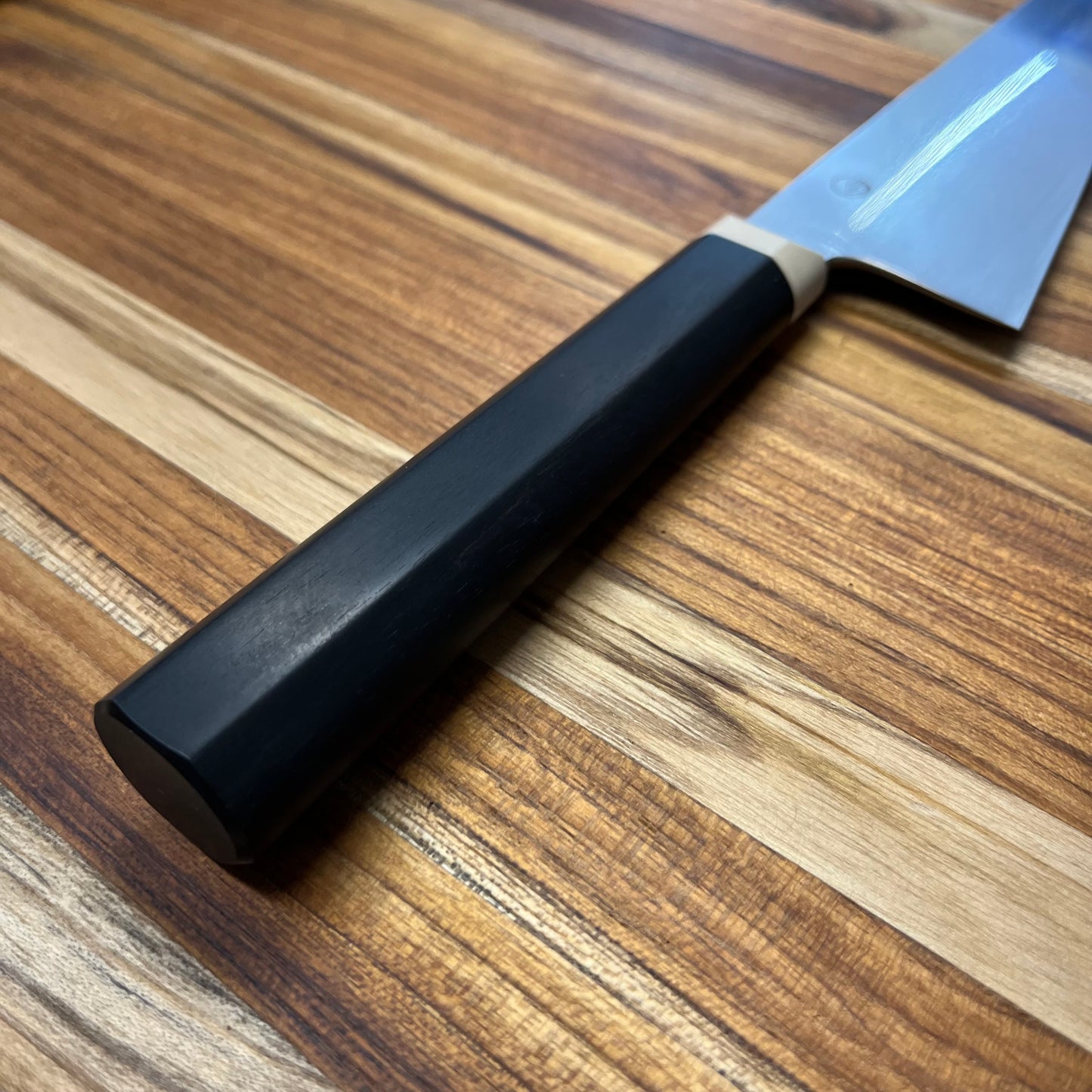 Enceladus 210mm (8.25") Gyuto w/ Gaboon Ebony & Paper Micarta Handle