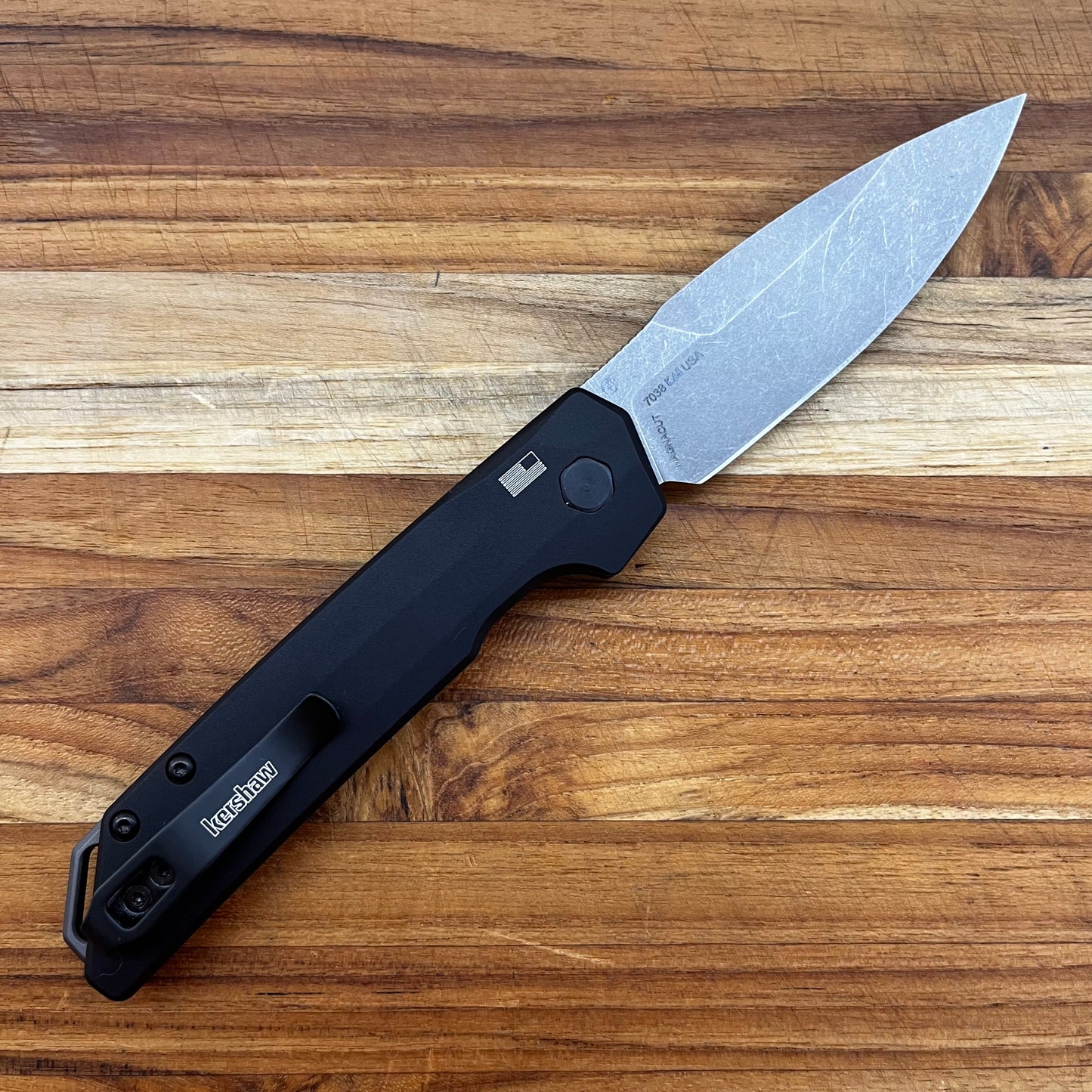 Kershaw Launch Iridium 3.5" Auto w/ Black Aluminum Handle