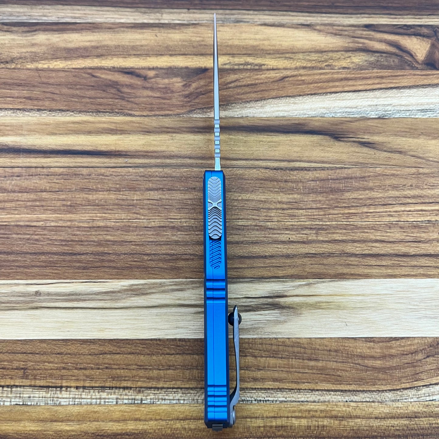 Microtech Hera II Mini S/E 3" OTF w/ Blue Aluminum Handle