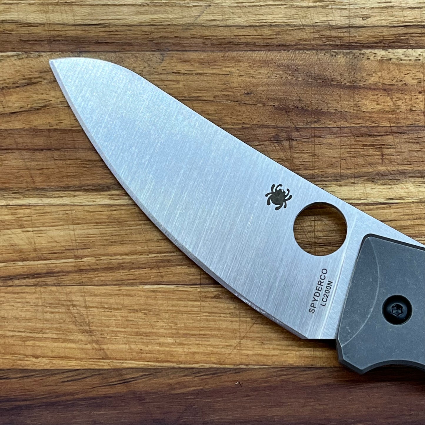 Spyderco SpydieChef Grey Titanium Folder