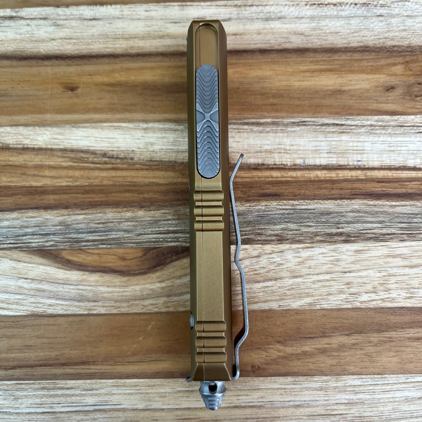 Microtech UTX-85 P/S 3" OTF w/ Tan Aluminum Handle