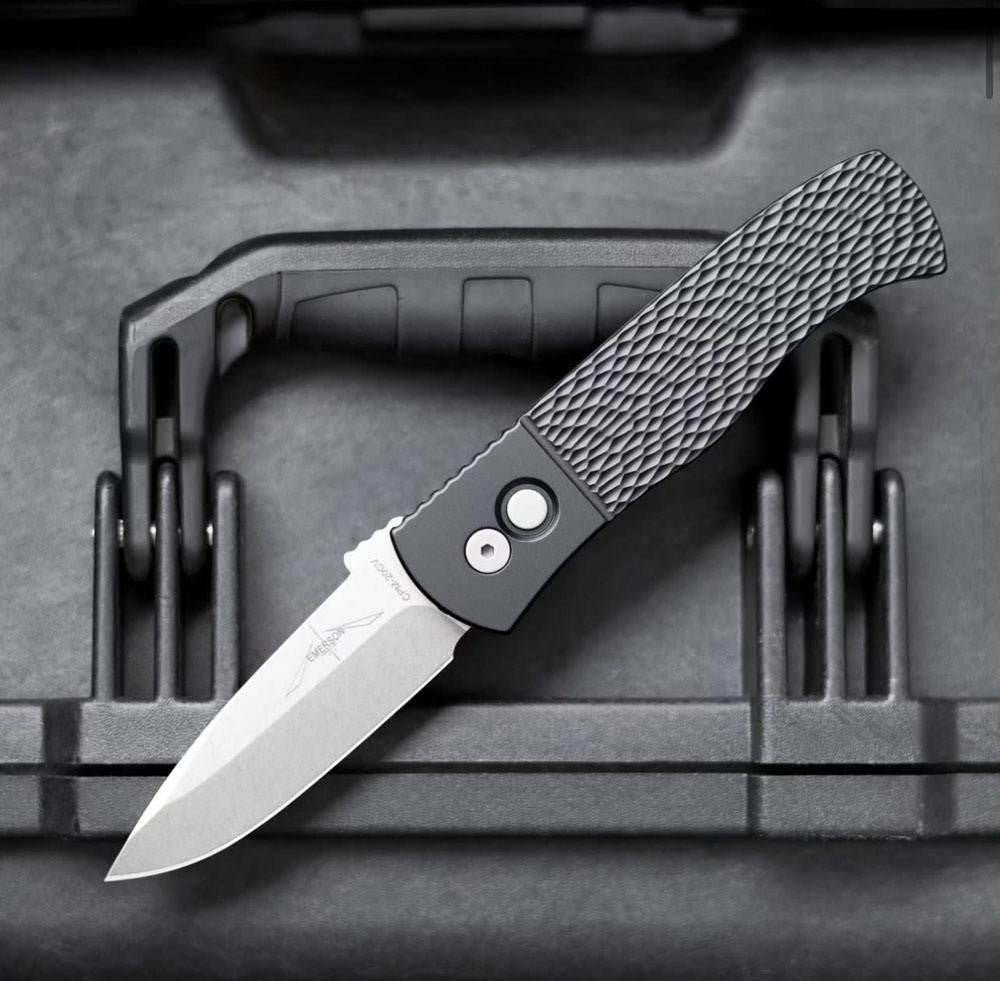 Pro-Tech Emerson CQC7 3.25" Auto w/ Black Textured Handle