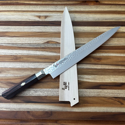 Mcusta Zanmai Natural Wood 300mm (11.75") Sujihiki Saya w/ Pin
