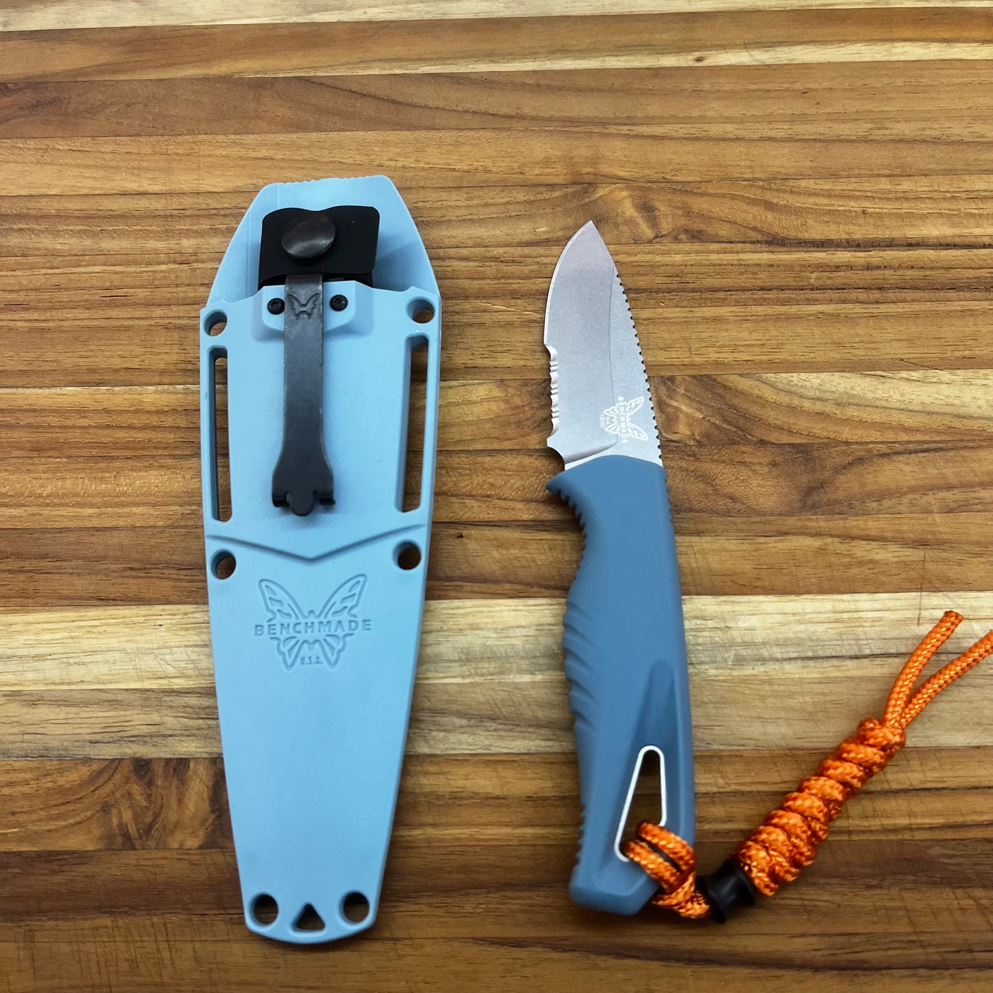 Benchmade Intersect 2.75” (P/S) Fixed Blade w/ Depth Blue Handle