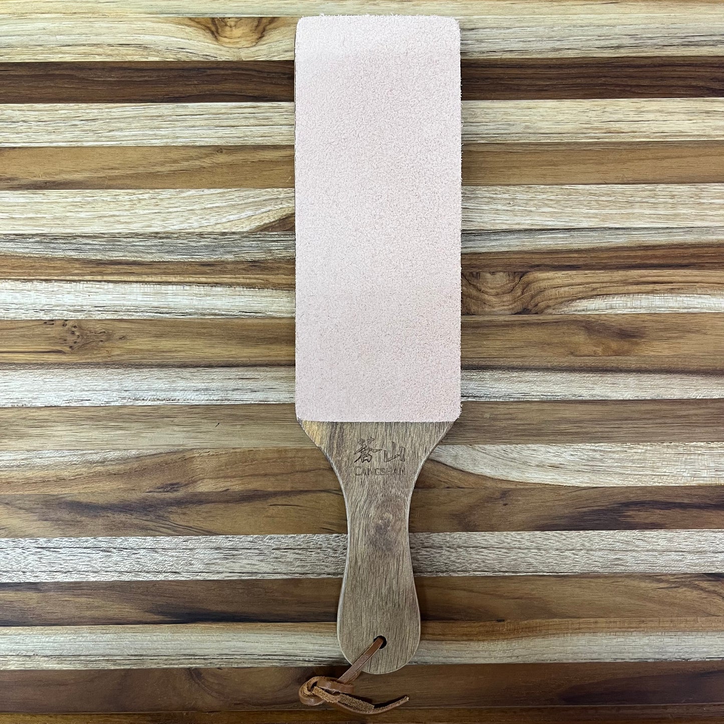 Cangshan Two-Sided Leather Paddle Strop