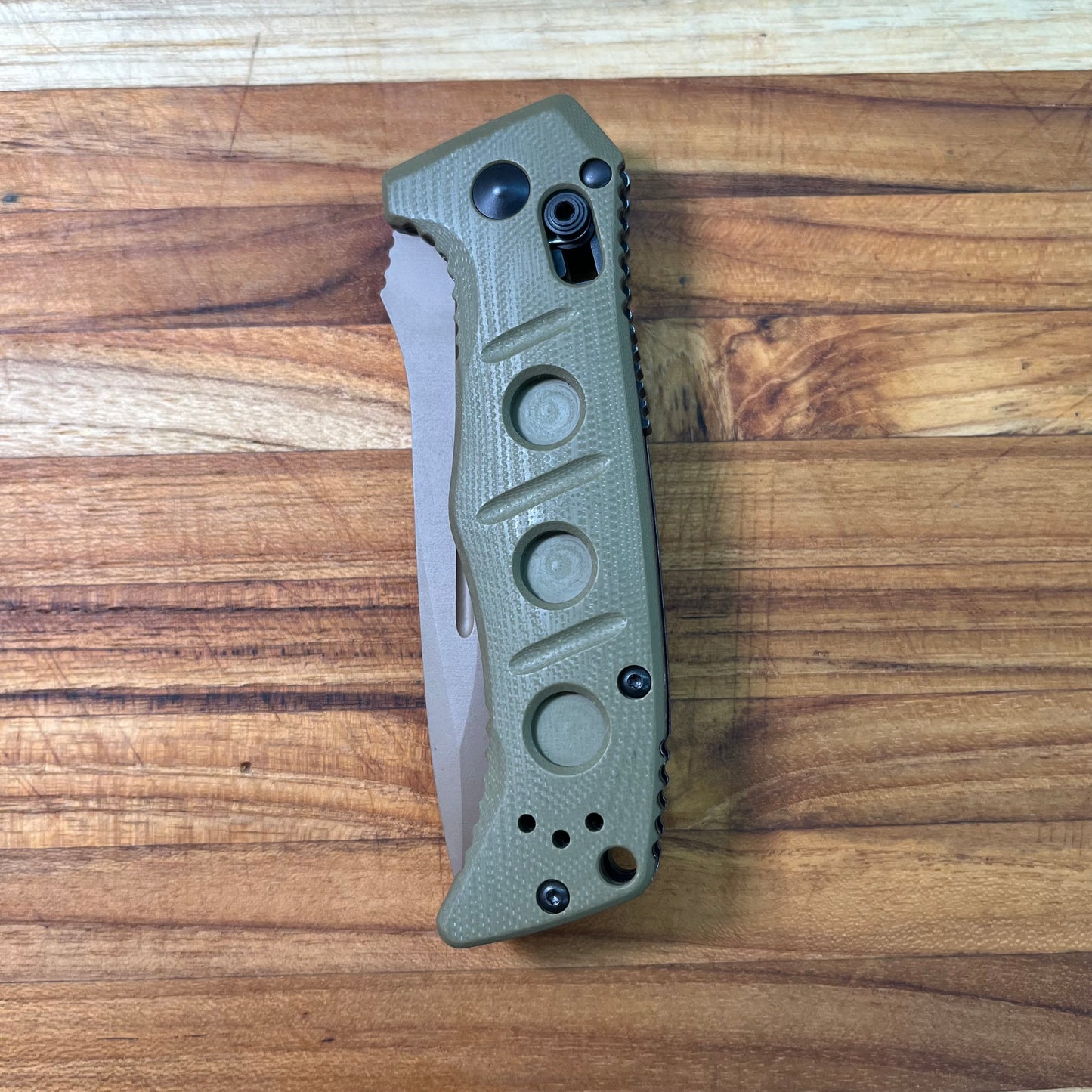 Benchmade Mini Adamas 3.25" Auto w/ OD Green G10 Handle