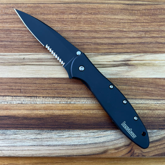 Kershaw Leek (P/S) 3" Flipping Knife w/ Black Blade & Aluminum Handle