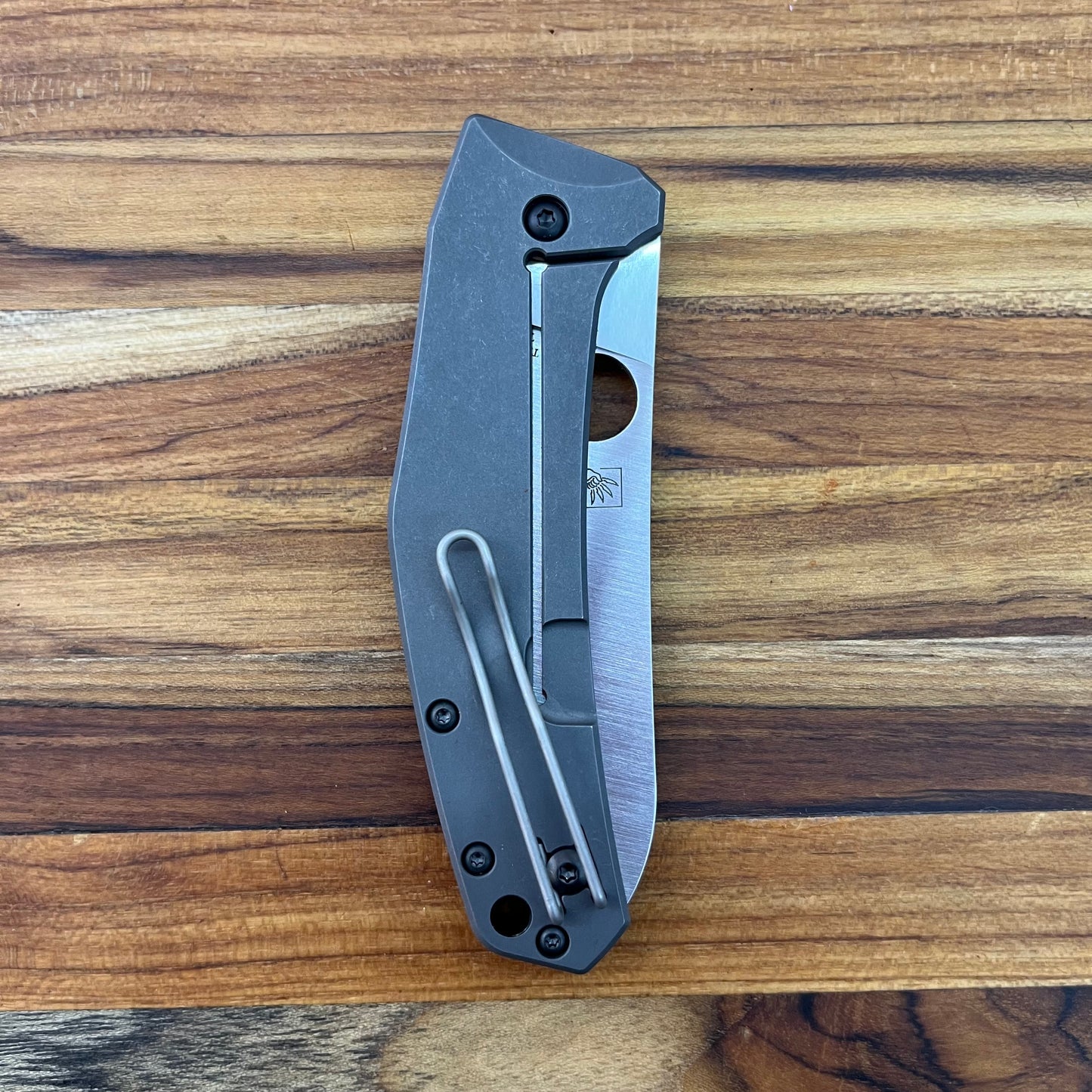 Spyderco SpydieChef Grey Titanium Folder