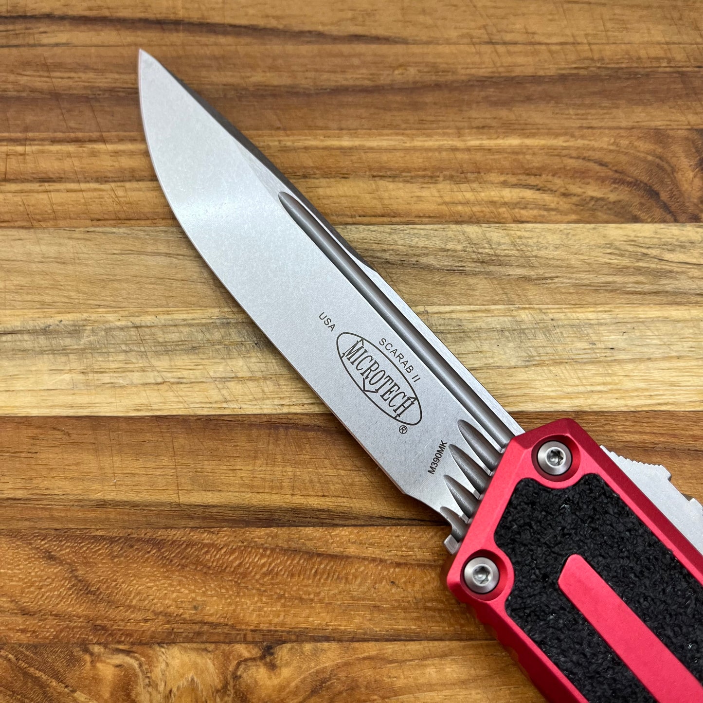 Microtech Gen III Scarab II 4" OTF w/ Red Handle