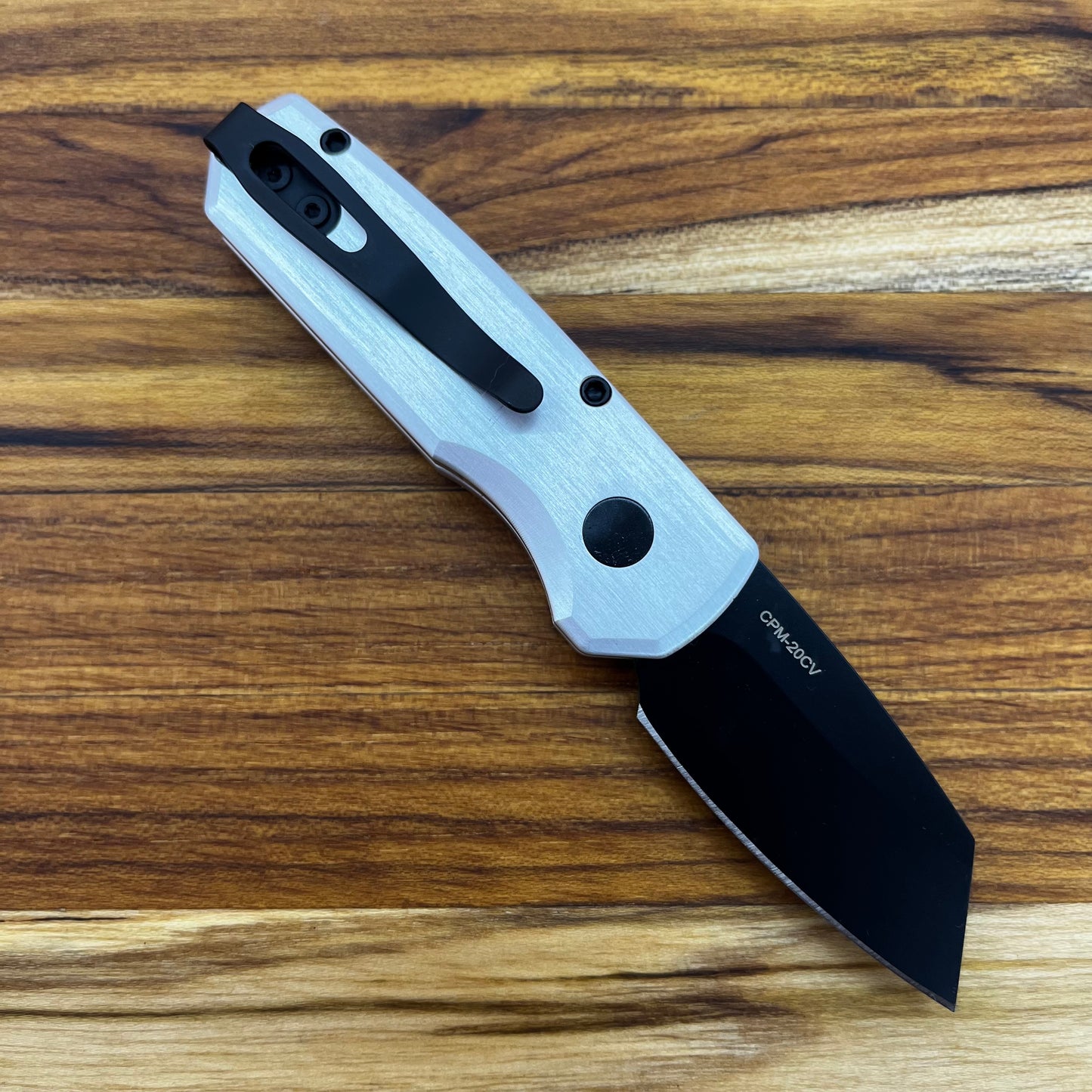 Pro-Tech Runt 5 2" Auto w/ 20CV & Silver Aluminum Handle
