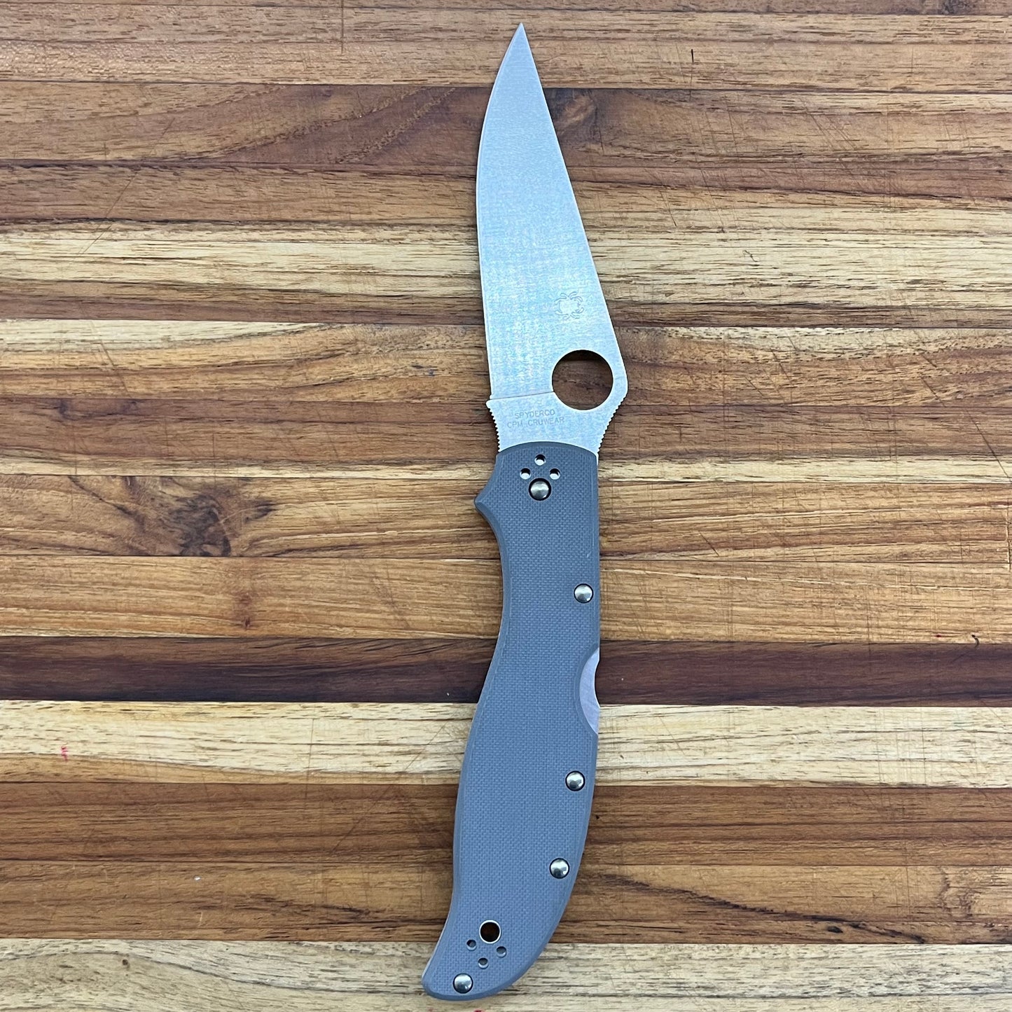 Spyderco Stretch 2 XL Cruwear Grey G10 *Sprint Run*