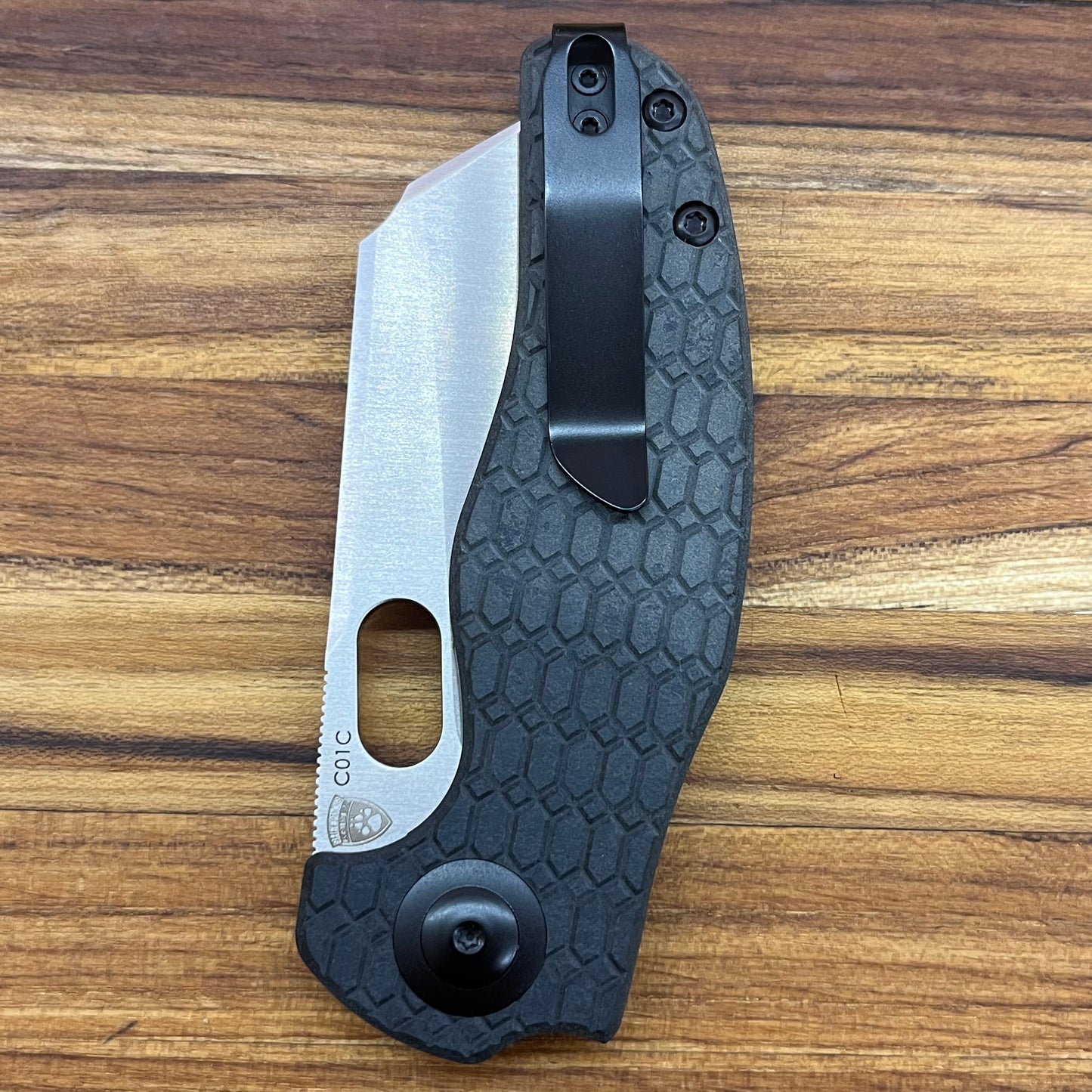 *DISCONTINUED* Kizer Mini Sheepdog 3.3” Folding Knife w/ Blue Richlite Handle