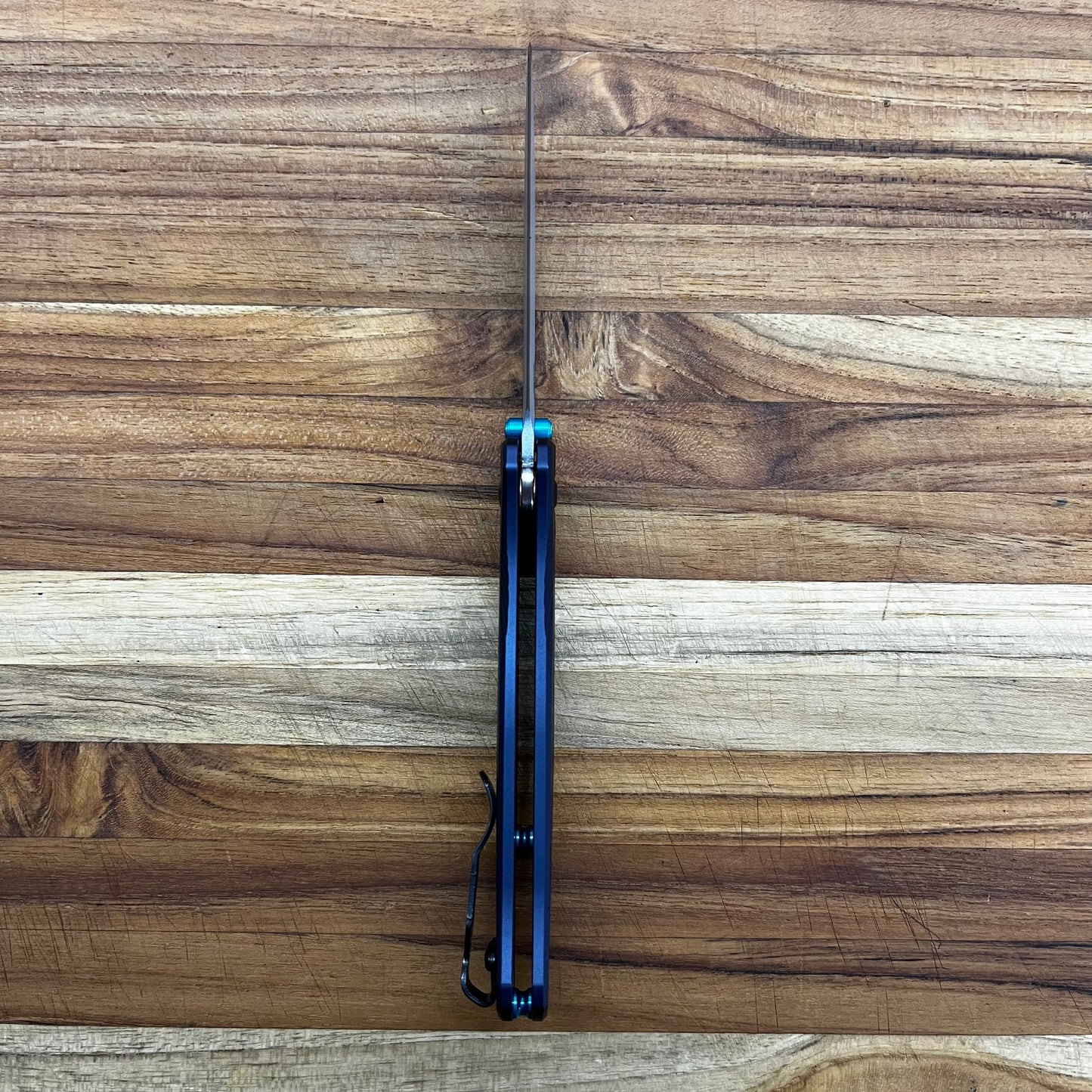Benchmade Bugout 3.25” Folding Knife w/ Crater Blue Aluminum Handle