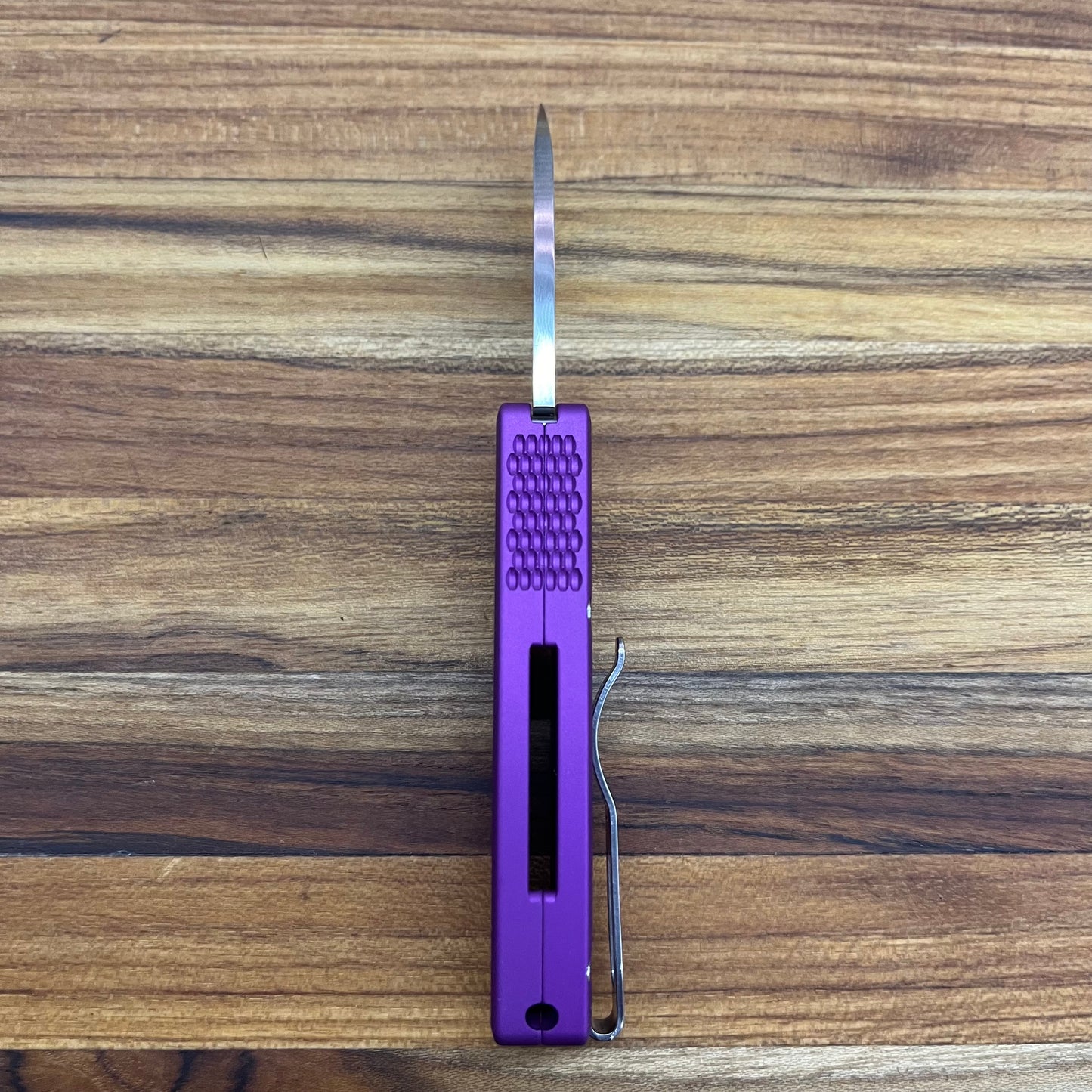 Pro-Tech Runt 5 2" Auto w/ Wharncliffe Blade & Purple Aluminum Handle