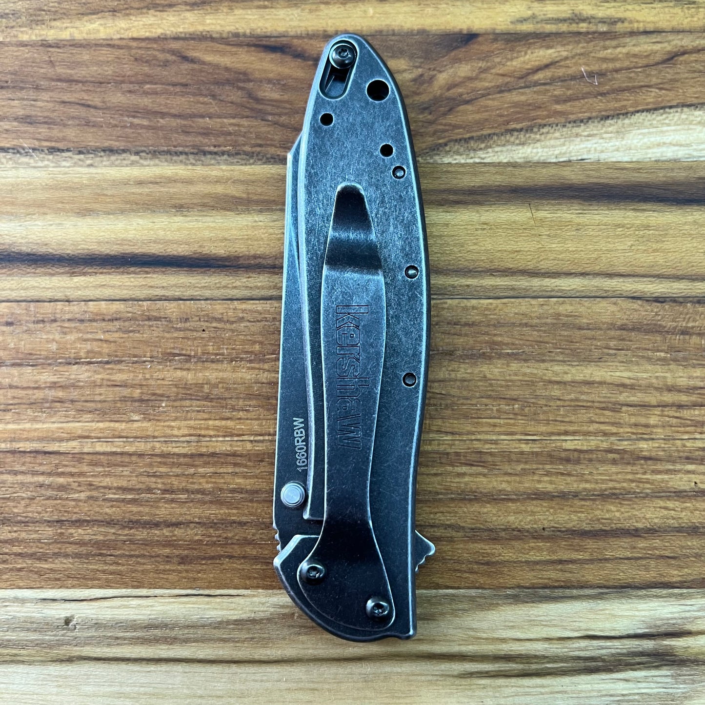 Kershaw Random Leek 3" Flipping Knife w/ BlackWash Blade & Stainless Steel Handle