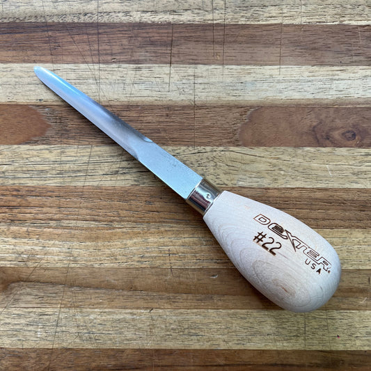 *DISCONTINUED* Dexter 4" Oyster Knife Boston Style w/ Wood Handle