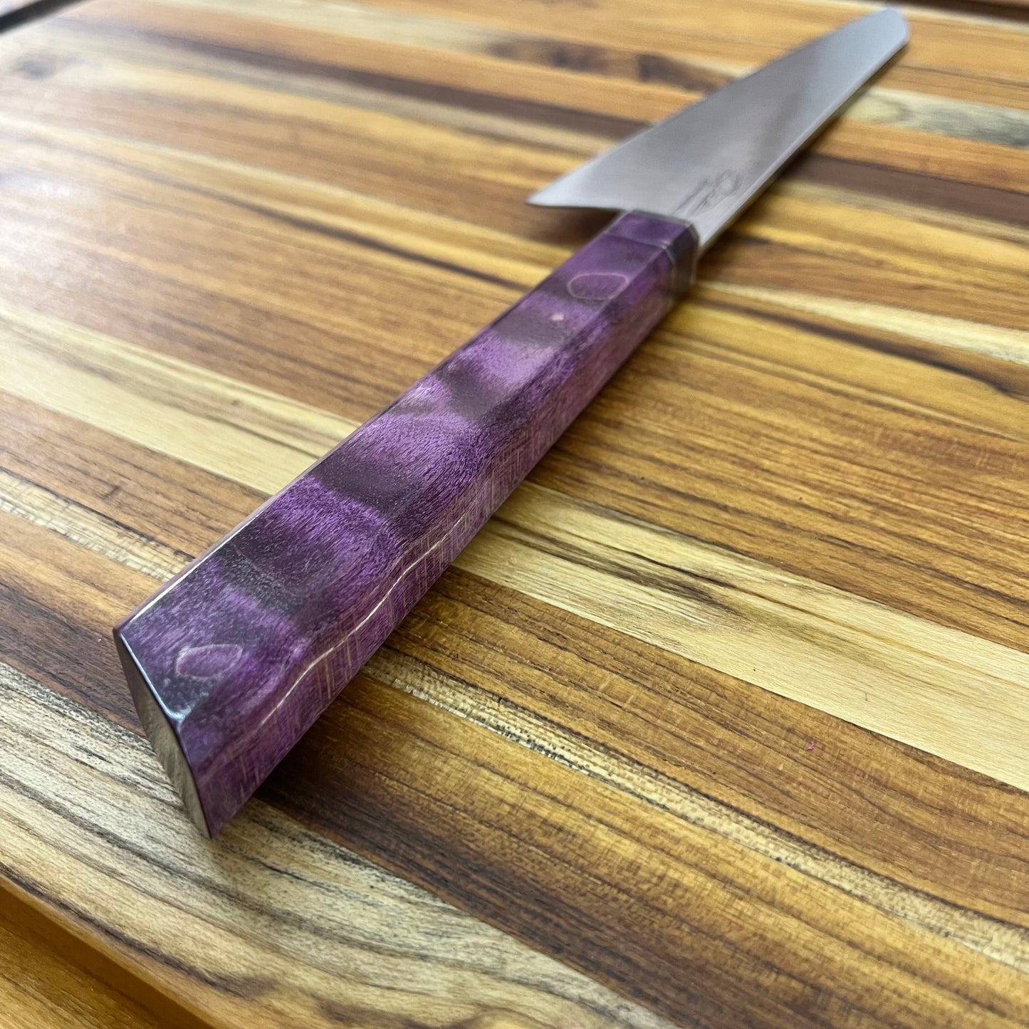 Alfredo Faccipieri ONE 200mm (7.75") Gyuto w/ Purple Quilted Maple Handle