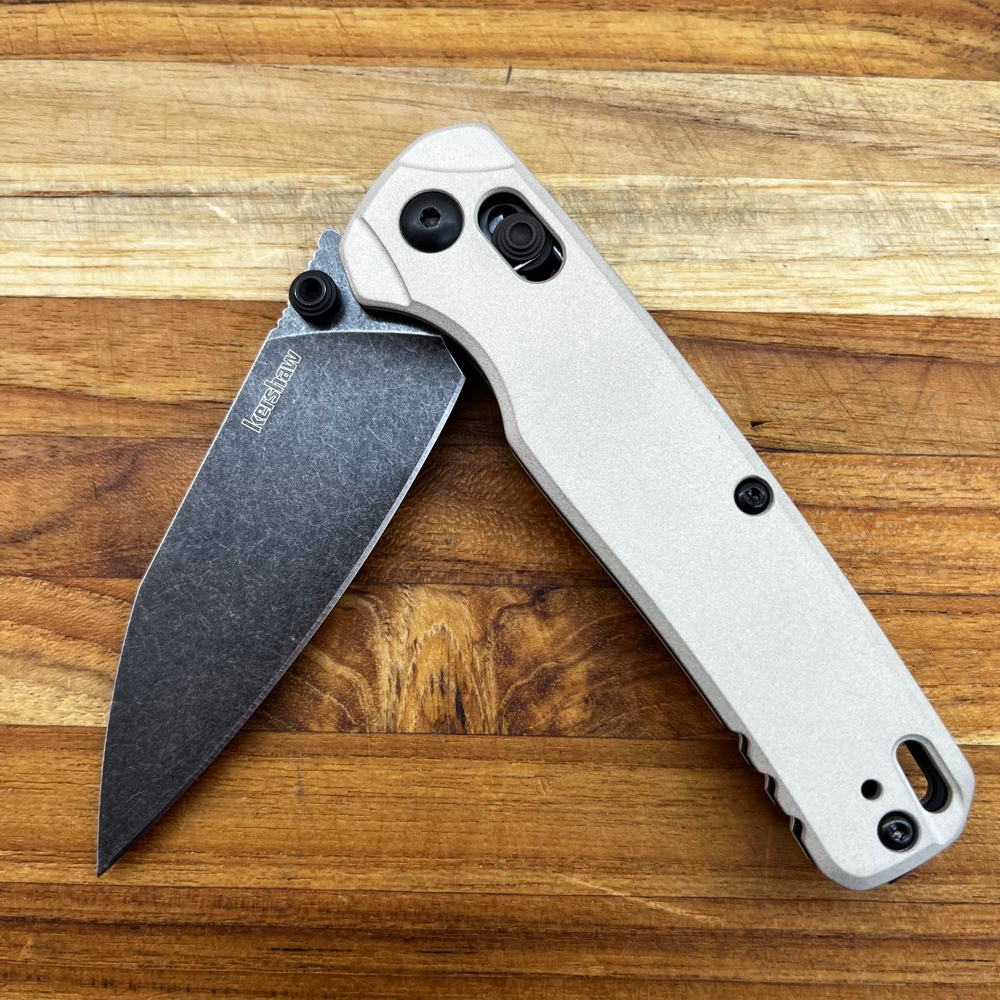 Kershaw Bel Air 3" Folding Knife w/ Bright Nickel Aluminum Handle