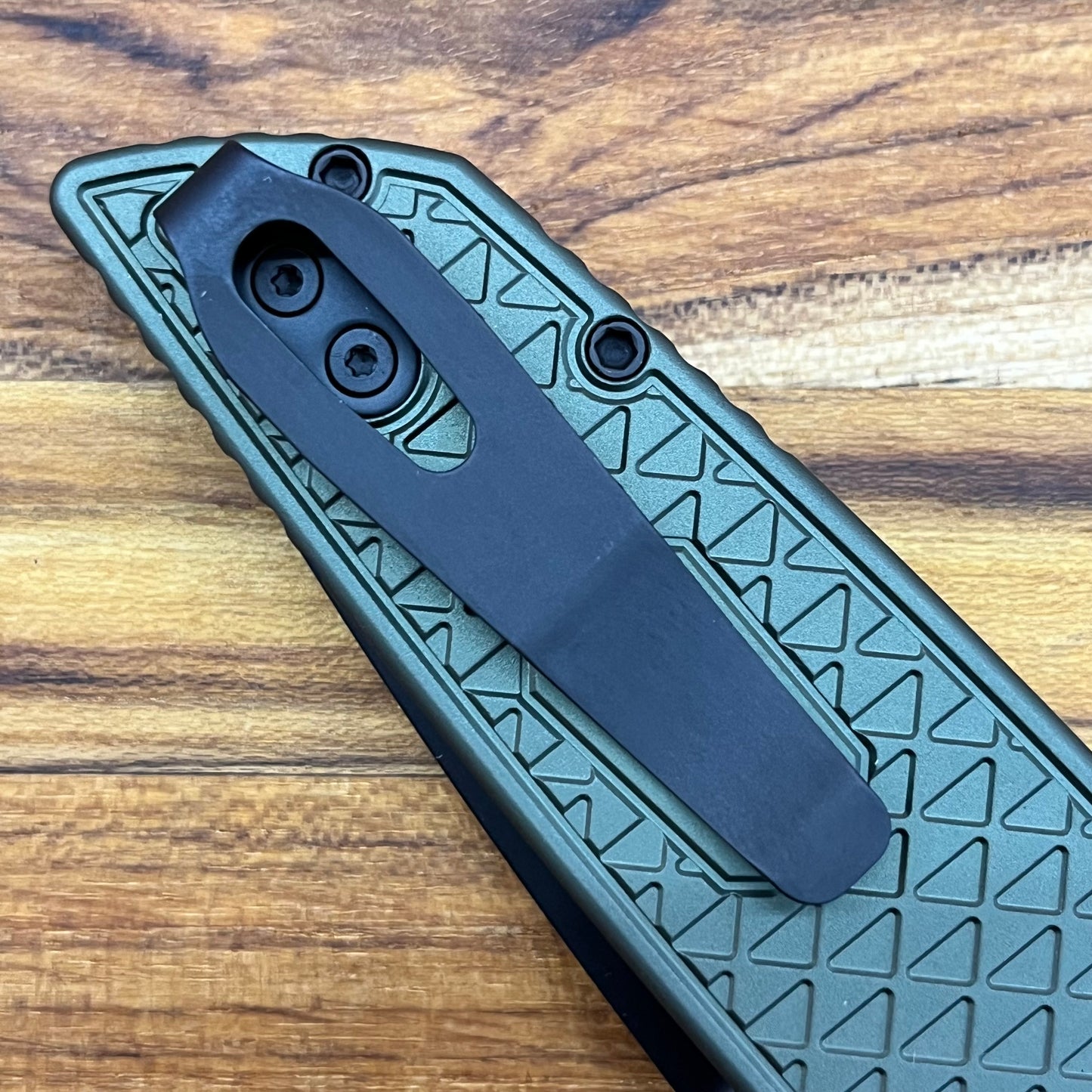Pro-Tech TR-3 Integrity 3.5" Folding Knife w/ Green Relic Textured Handle