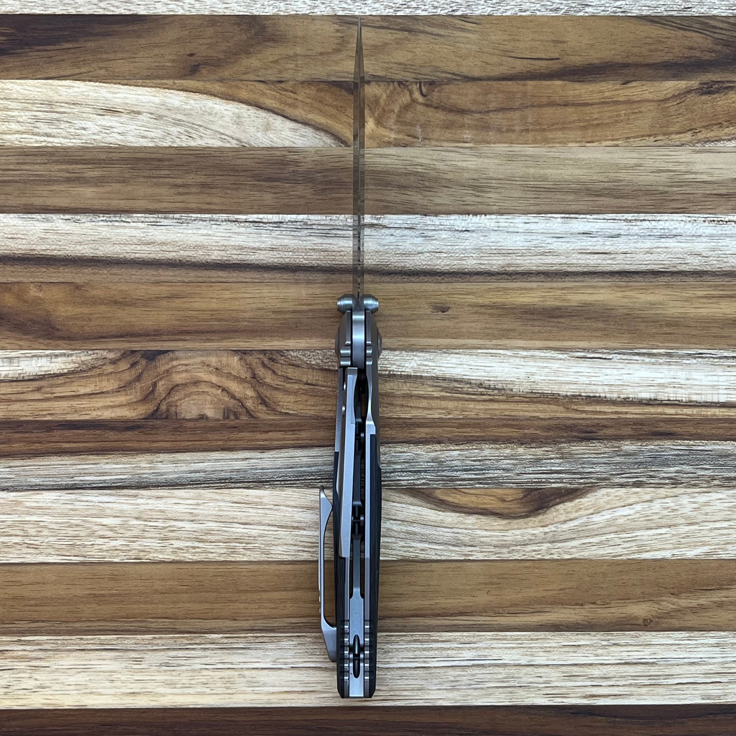 Microtech Socom Bravo Mini T/E 3.5" Bead Blast P/S Folding Knife w/ TI Pivot & Titanium/Carbon Fiber Handle