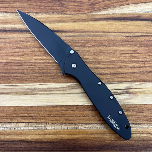 Kershaw Leek 3" Flipping Knife w/ Black Blade & Aluminum Handle