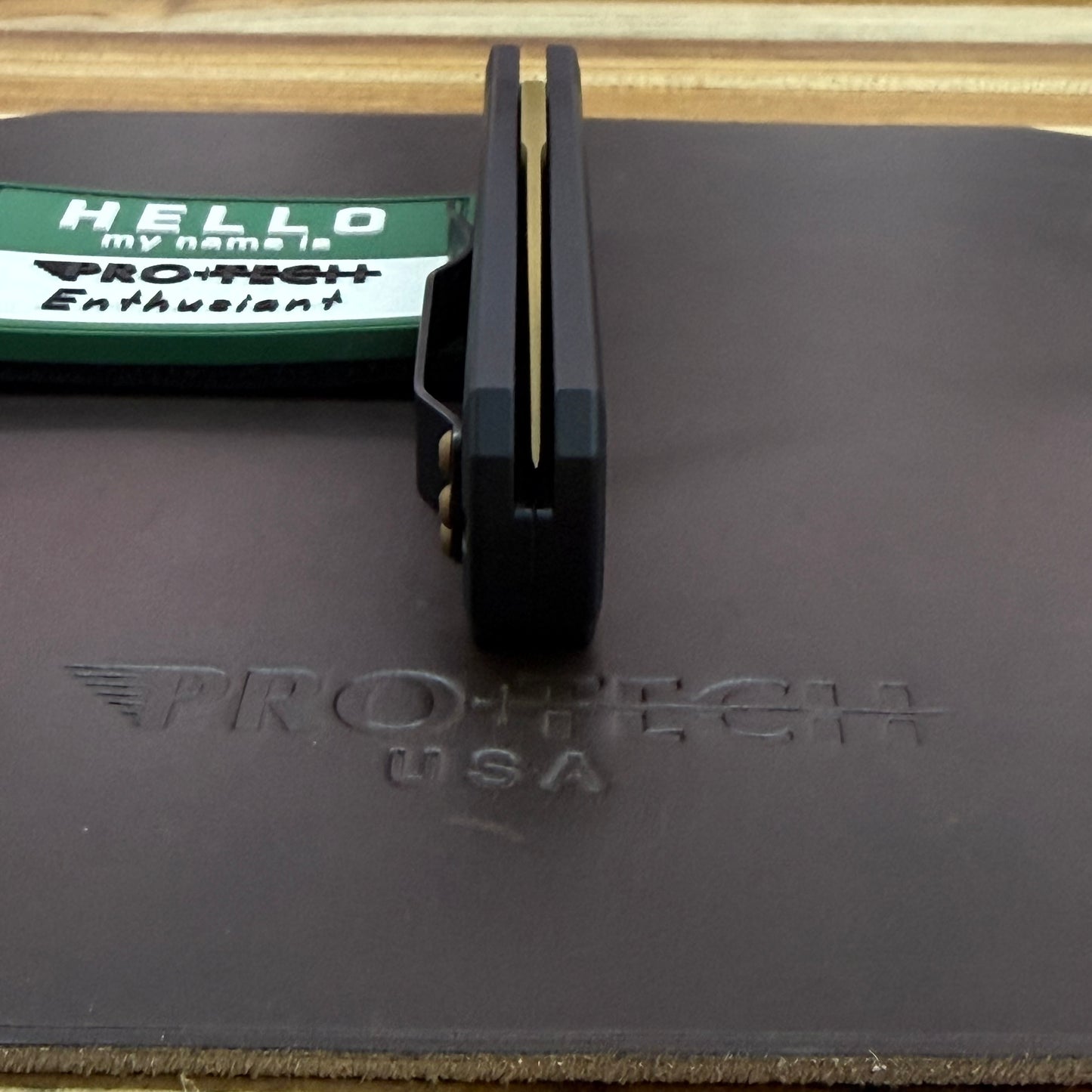 Pro-Tech Godson 3.15" Auto w/ Tan Blade & Black Aluminum Handle