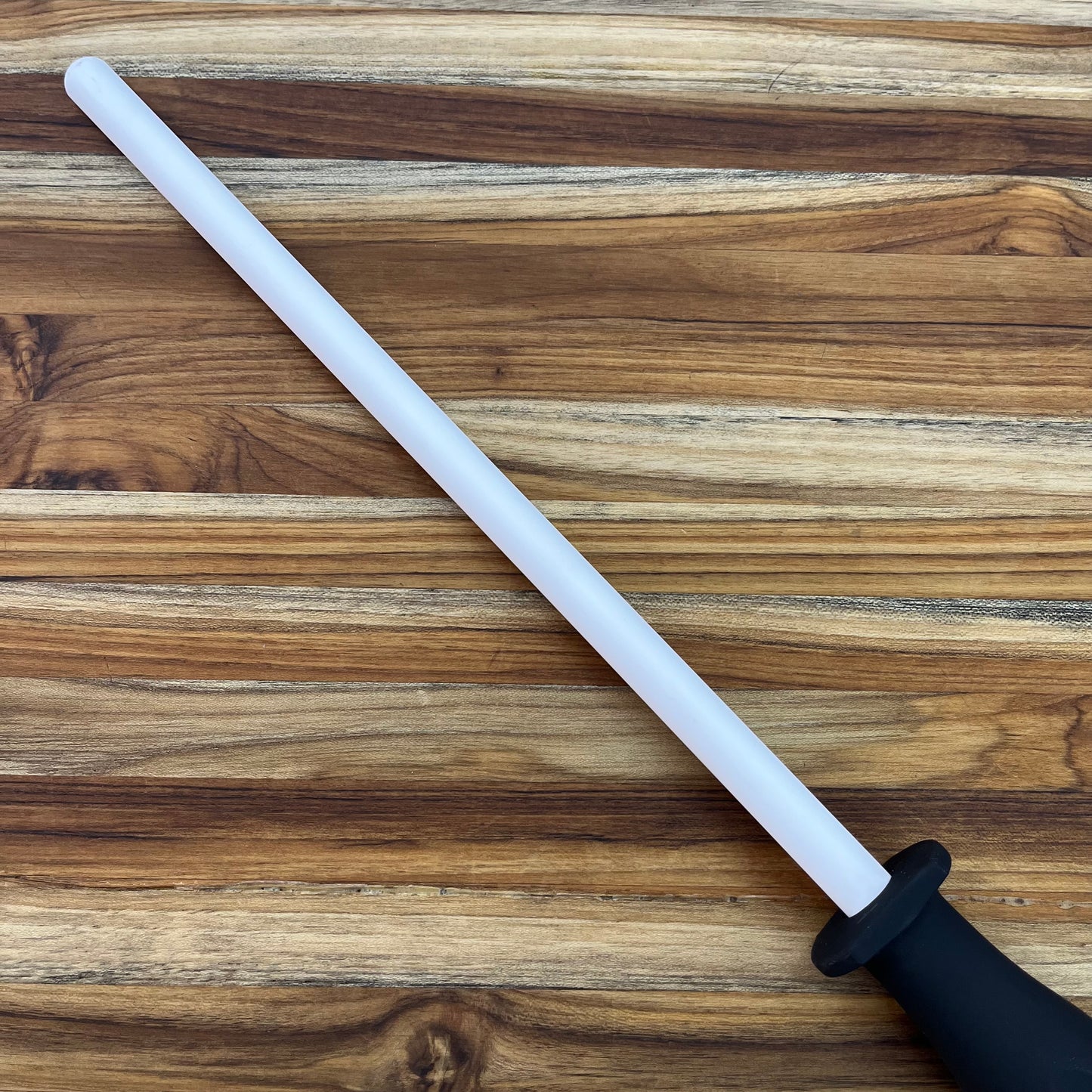 Messermeister Fine White Ceramic 12" Honing Rod w/ Soft-Grip Handle