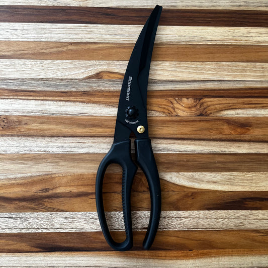 Messermeister Push Button Take-Apart 10" Poultry Shears w/ Black Titanium