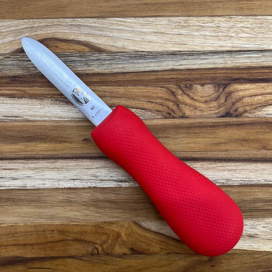 Victorinox 2.75" Oyster Knife Providence Style w/ Red SuperGrip