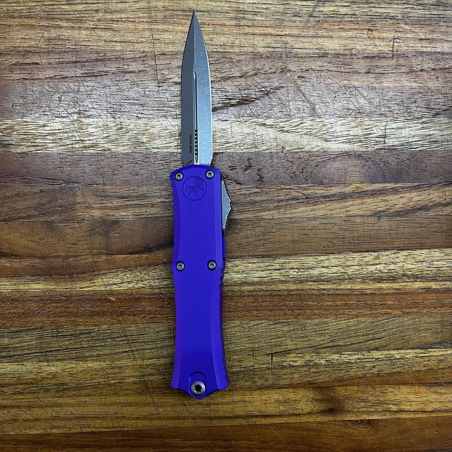Microtech Hera II Mini 3" Apocalyptic OTF w/ Purple Handle