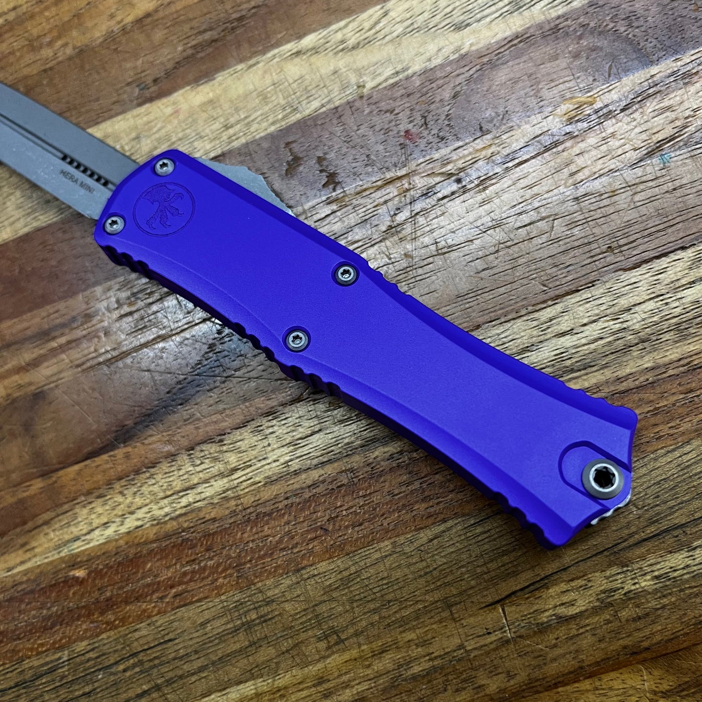 Microtech Hera II Mini 3" Apocalyptic OTF w/ Purple Handle
