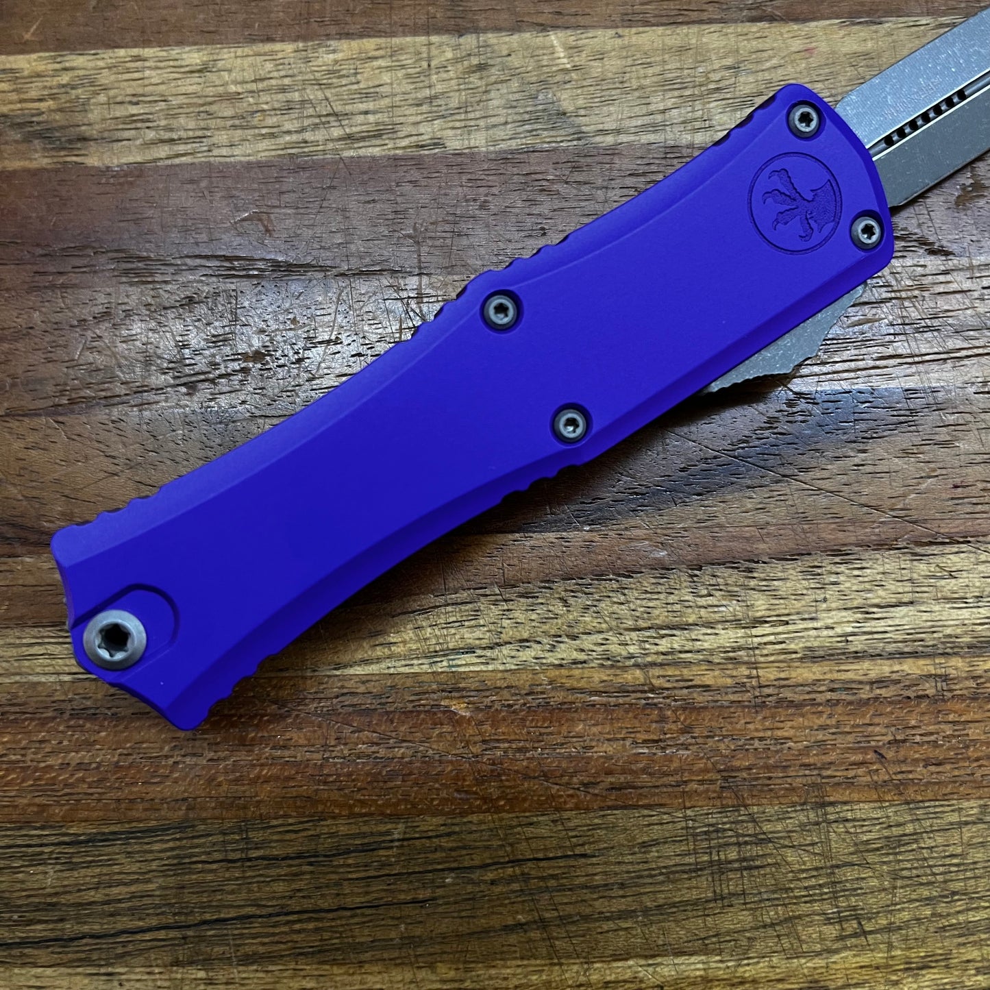 Microtech Hera II Mini 3" Apocalyptic OTF w/ Purple Handle