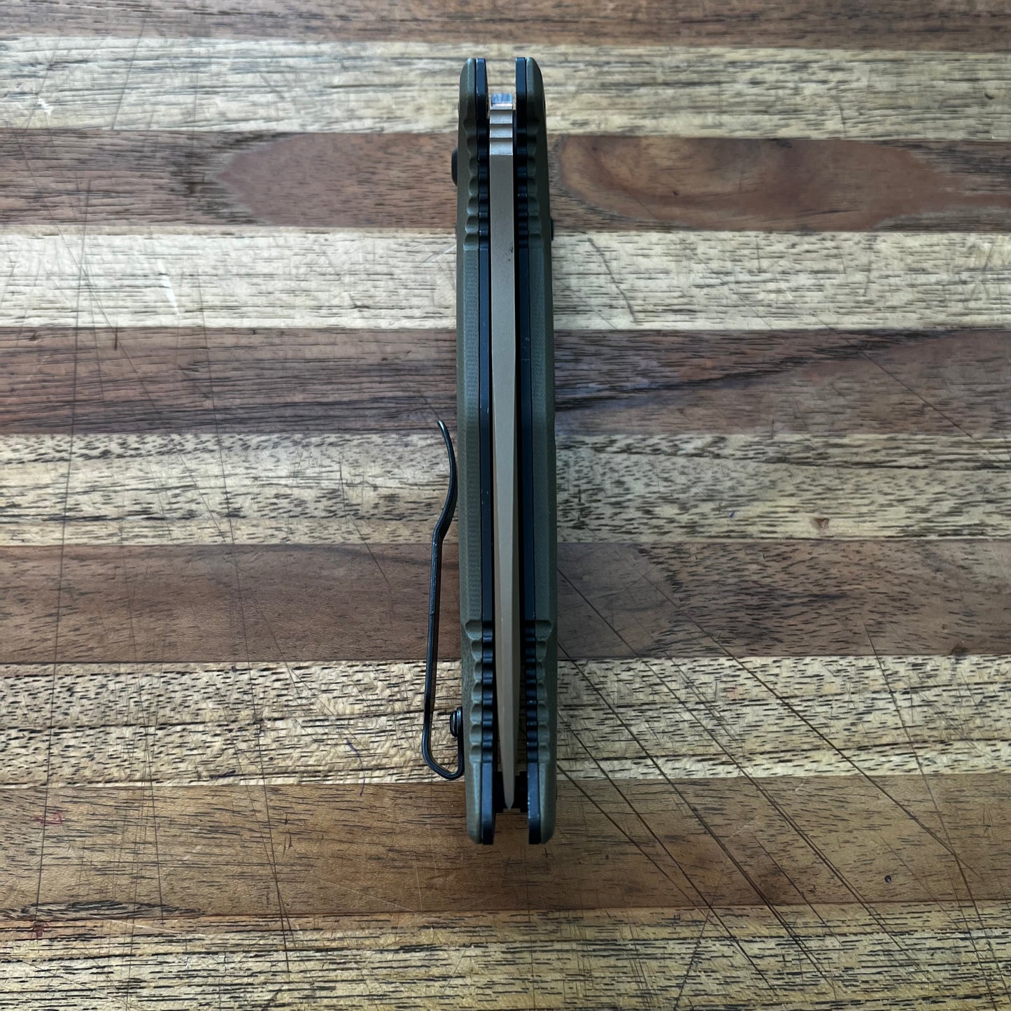 Benchmade Adamas 3.75" Auto w/ OD Green G10 Handle & Nylon Sheath