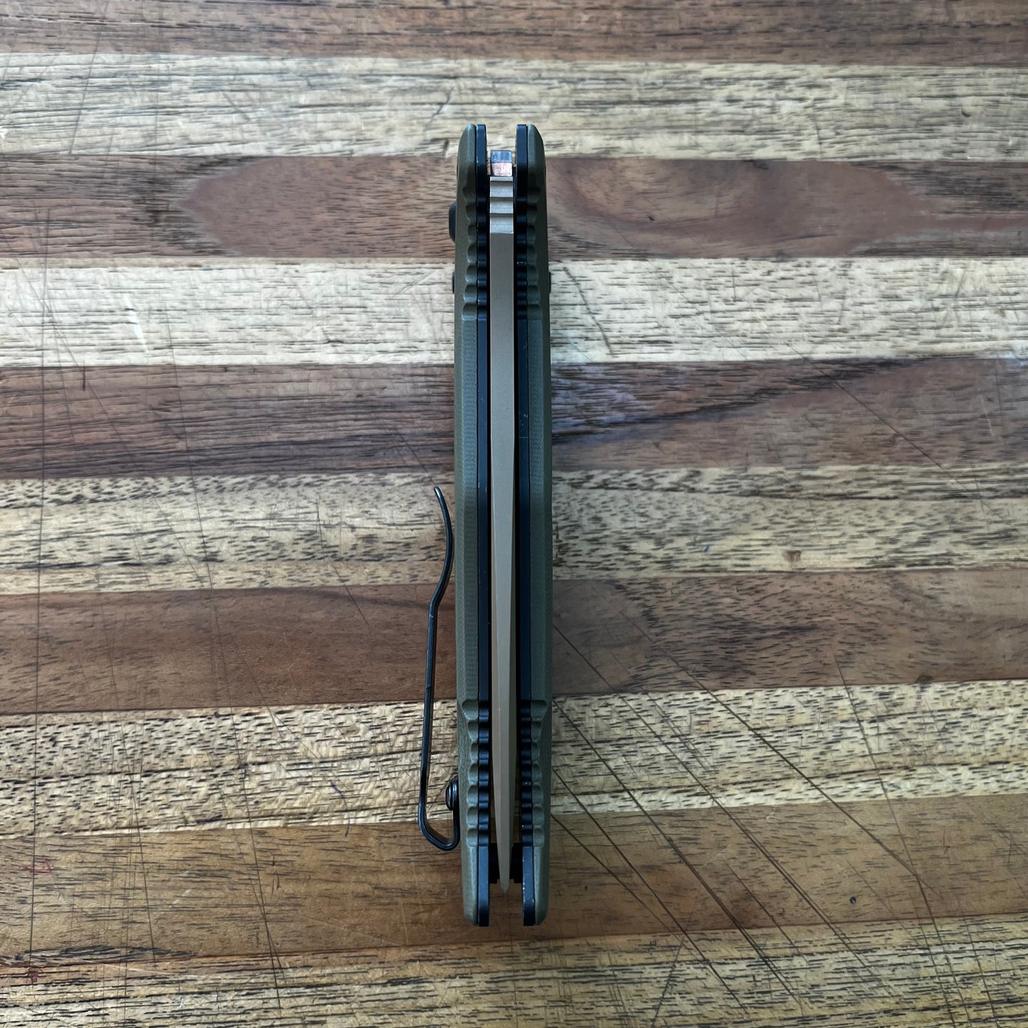 Benchmade Adamas 3.75" Auto w/ OD Green G10 Handle & Nylon Sheath