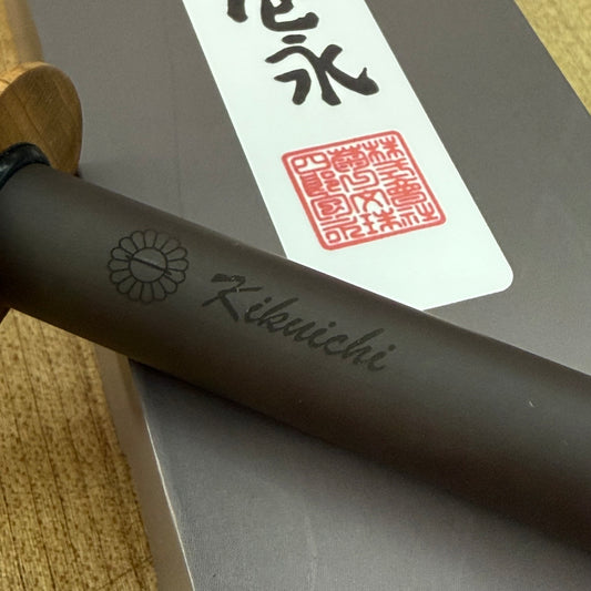 Kikuichi Very Fine Black Ceramic 10.5" Honing Rod w/ Cherry Wood Handle