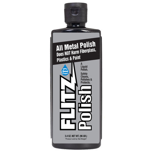 Liquid Polish for Metal, Fiberglass, Plastic & Paint - 3.4 oz. Bottle