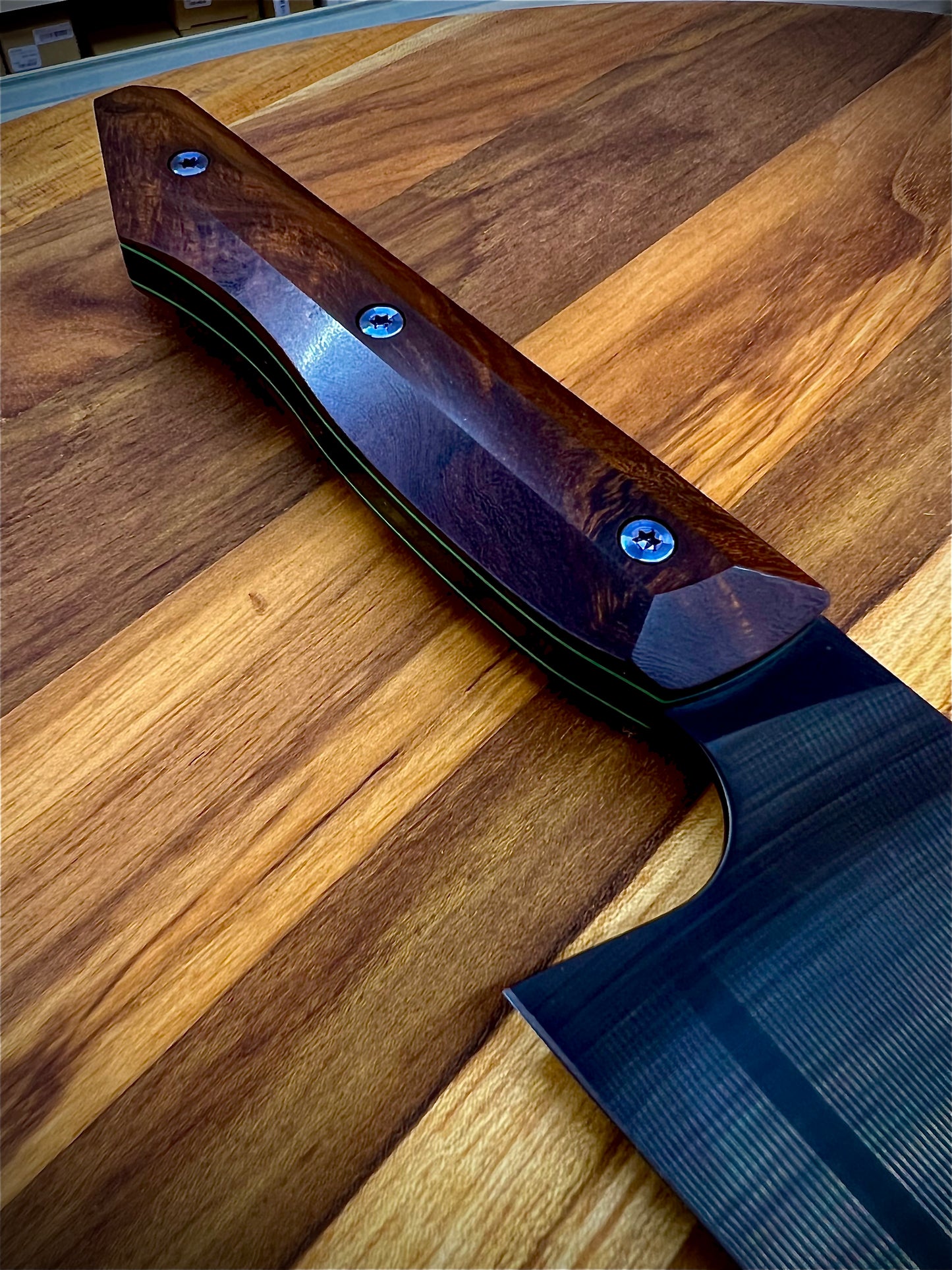 Meglio Semi-Custom 8" DLC Gyuto 2.0 w/ Lasered Mayan & Ironwood Handle