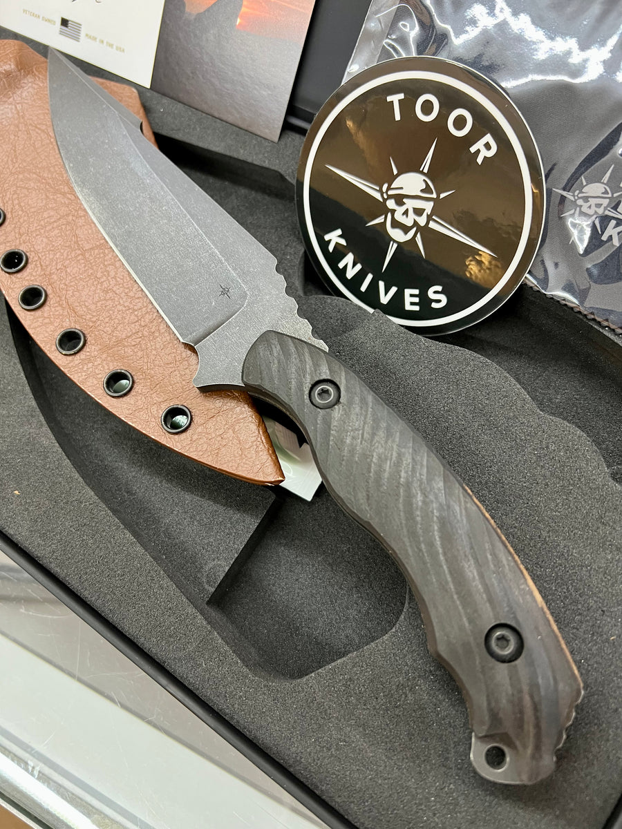 Toor Knives Outlaw Raven Fixed Blade Perfect Edge Cutlery PERFECT