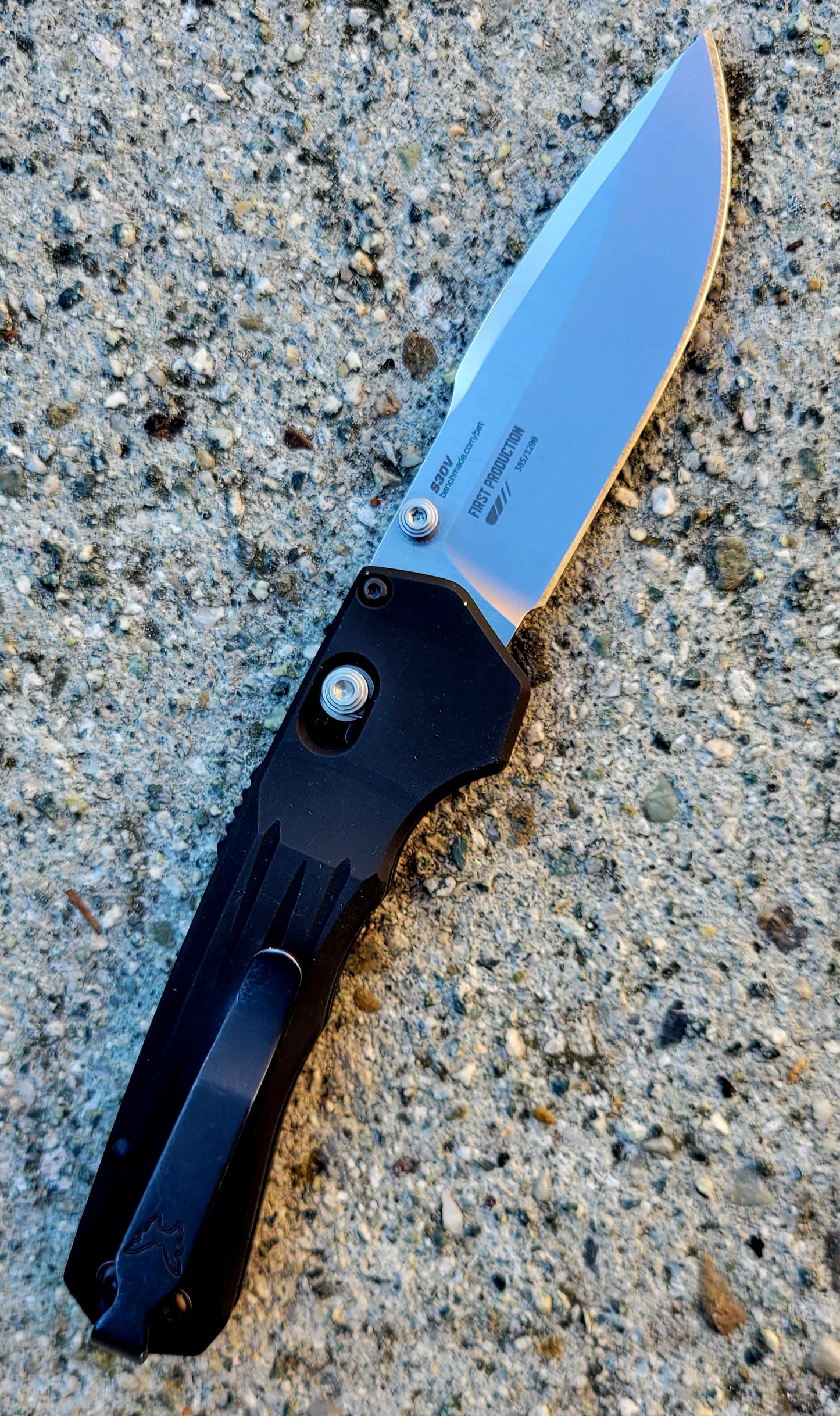 *DISCONTINUED* Benchmade Mini Vallation 3.25" Folding Knife w/ Black Aluminum