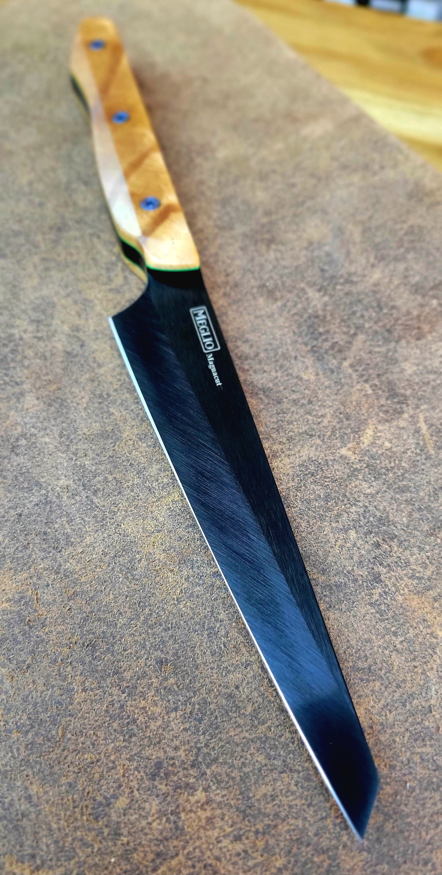 Meglio Semi-Custom 5.75" DLC Honesuki w/ Torrey Pine Handle