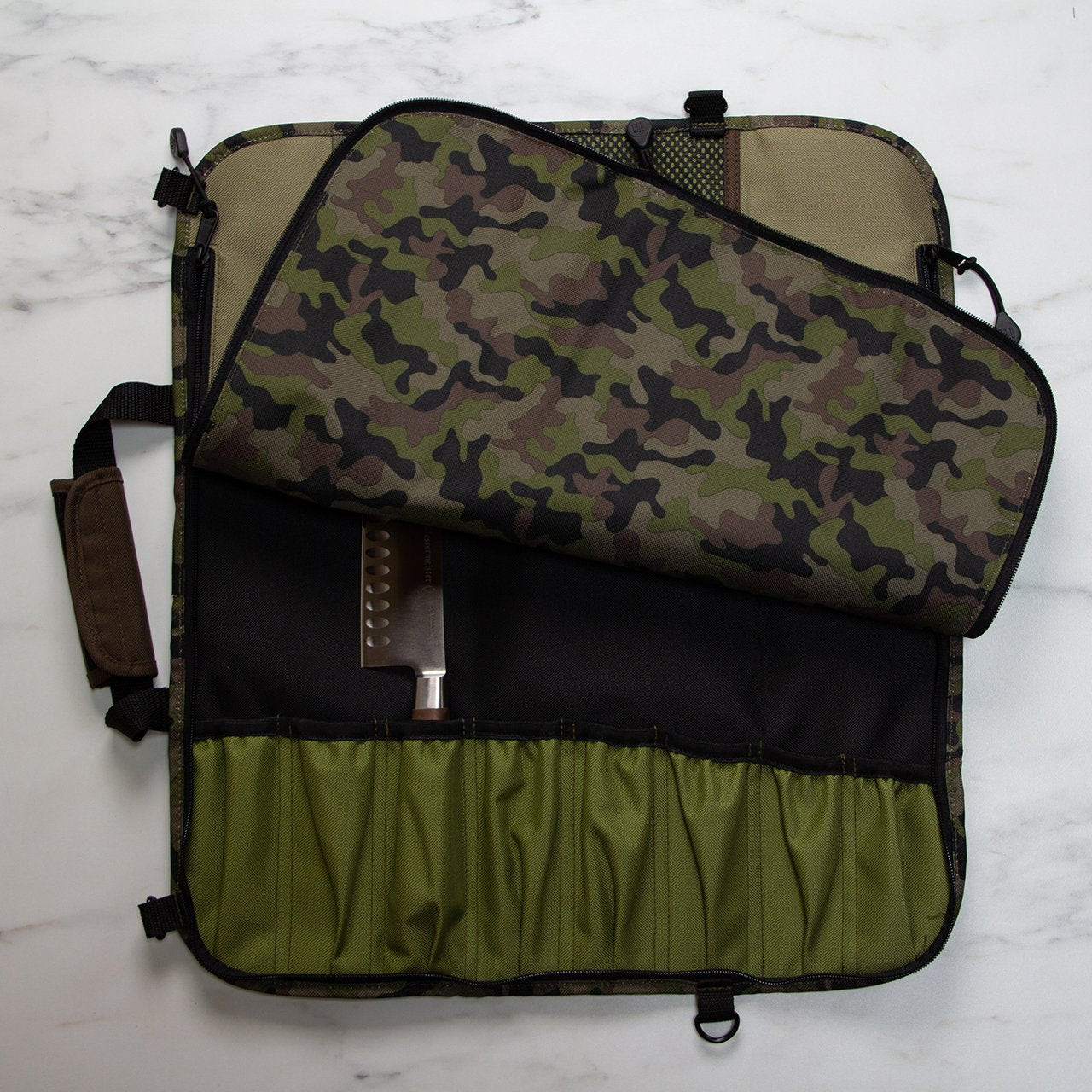 Messermeister 8 Pocket Camouflage Nylon Knife Roll