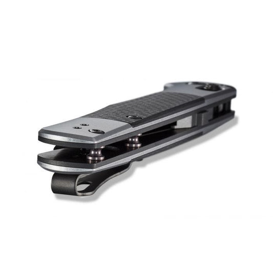 Benchmade Auto Fact 4" Auto w/ Silver Aluminum Handle & Carbon Fiber Inlay