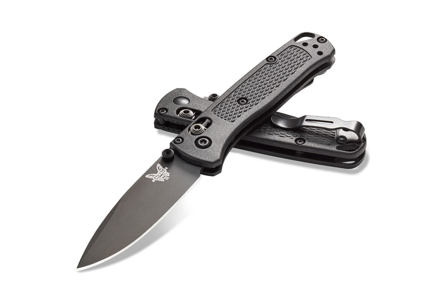 Benchmade Mini Bugout 2.85" Folding Knife w/ Black CF-Elite Handle