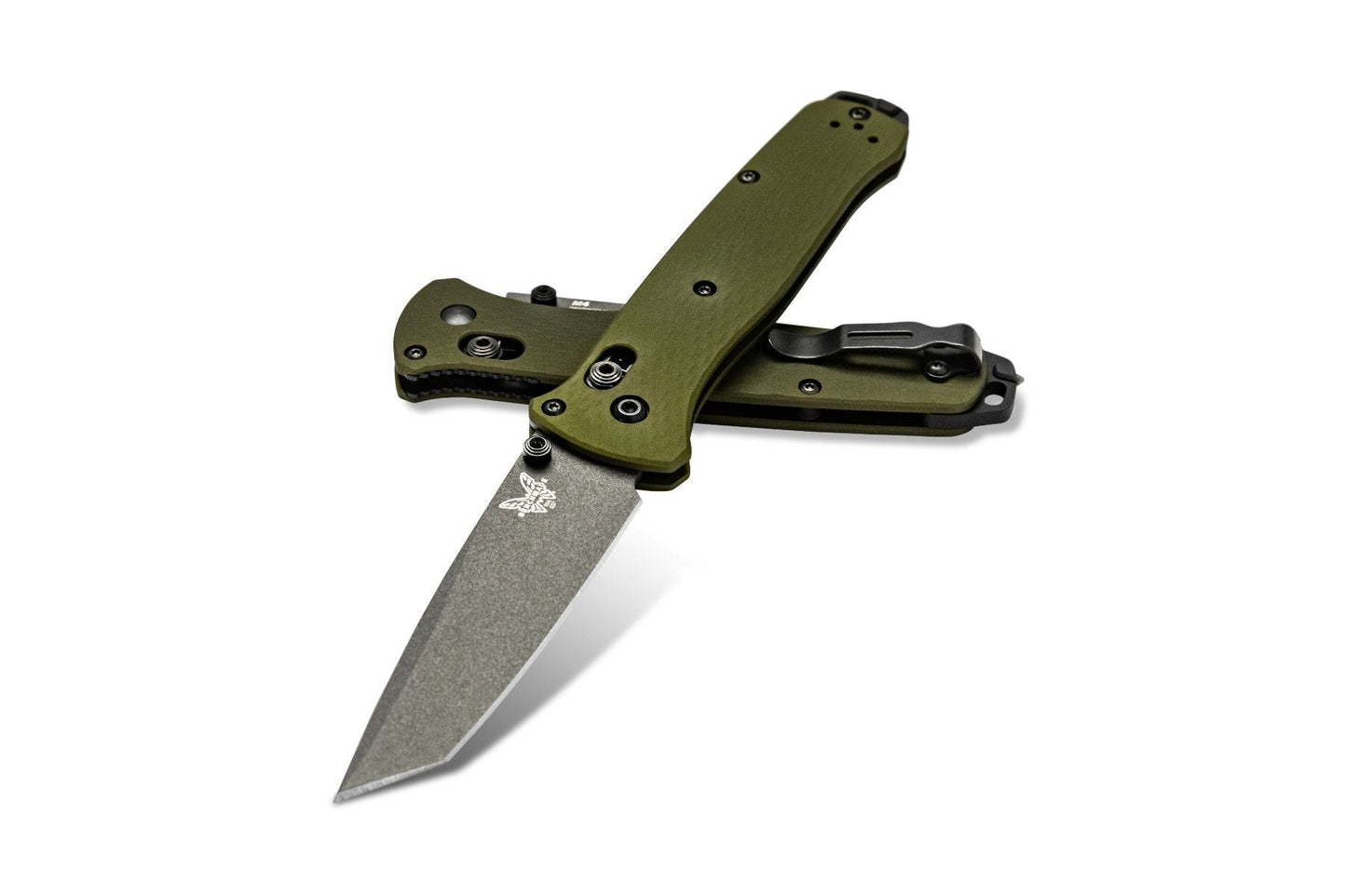 Benchmade Bailout 3.5" Folding Knife w/ Green Aluminum