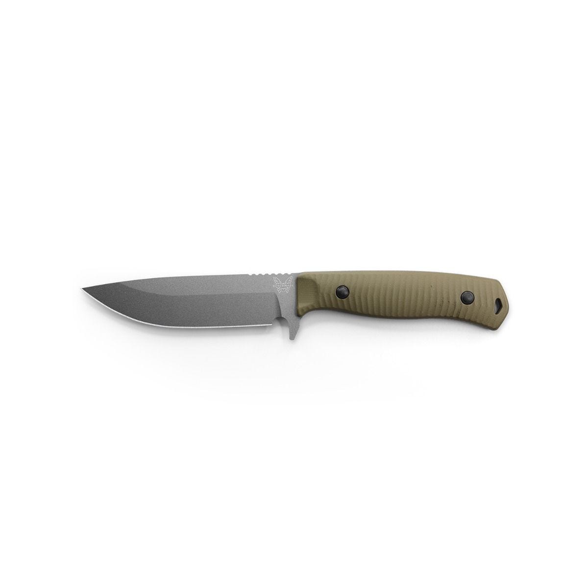 Benchmade Anonimus 5" Fixed Blade w/ OD Green G10 Handle & Boltaron Sheath